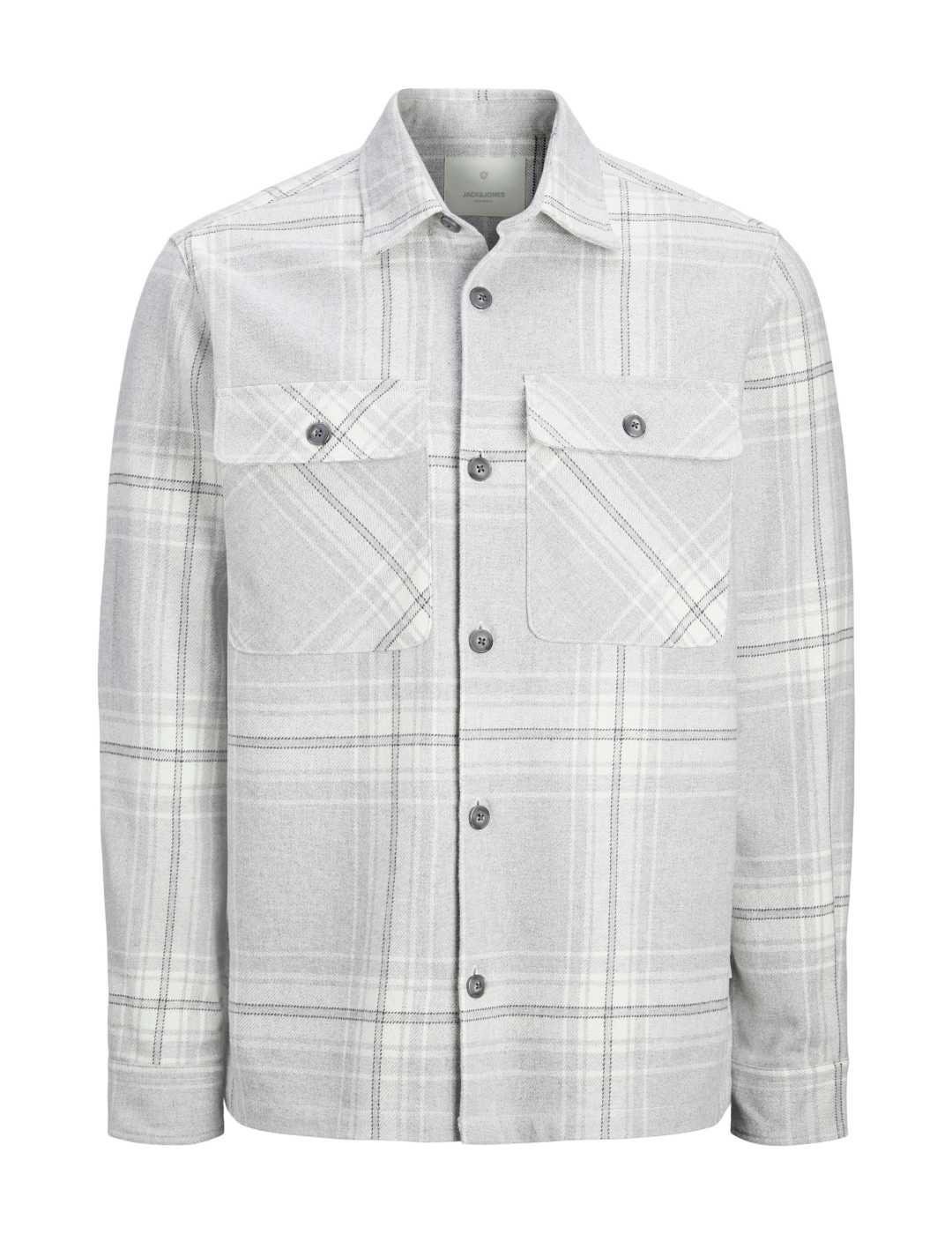 Sobrecamisa Jack&Jones Raymon gris cuadros para hombre