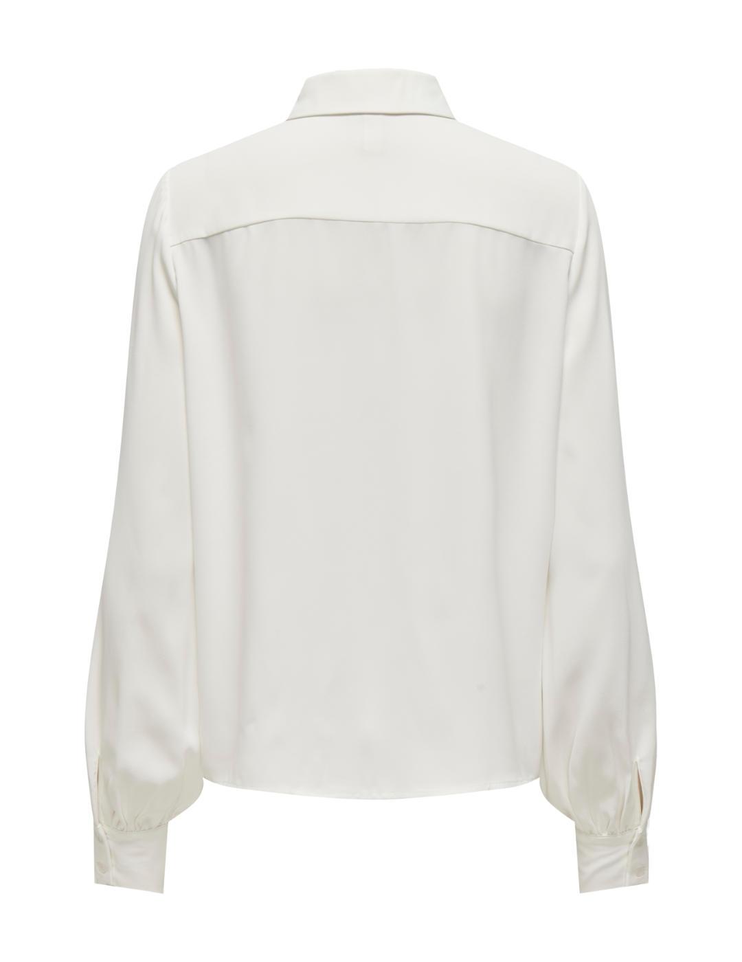 Camisa Only Vinea blanca detalle cuello bordado para mujer