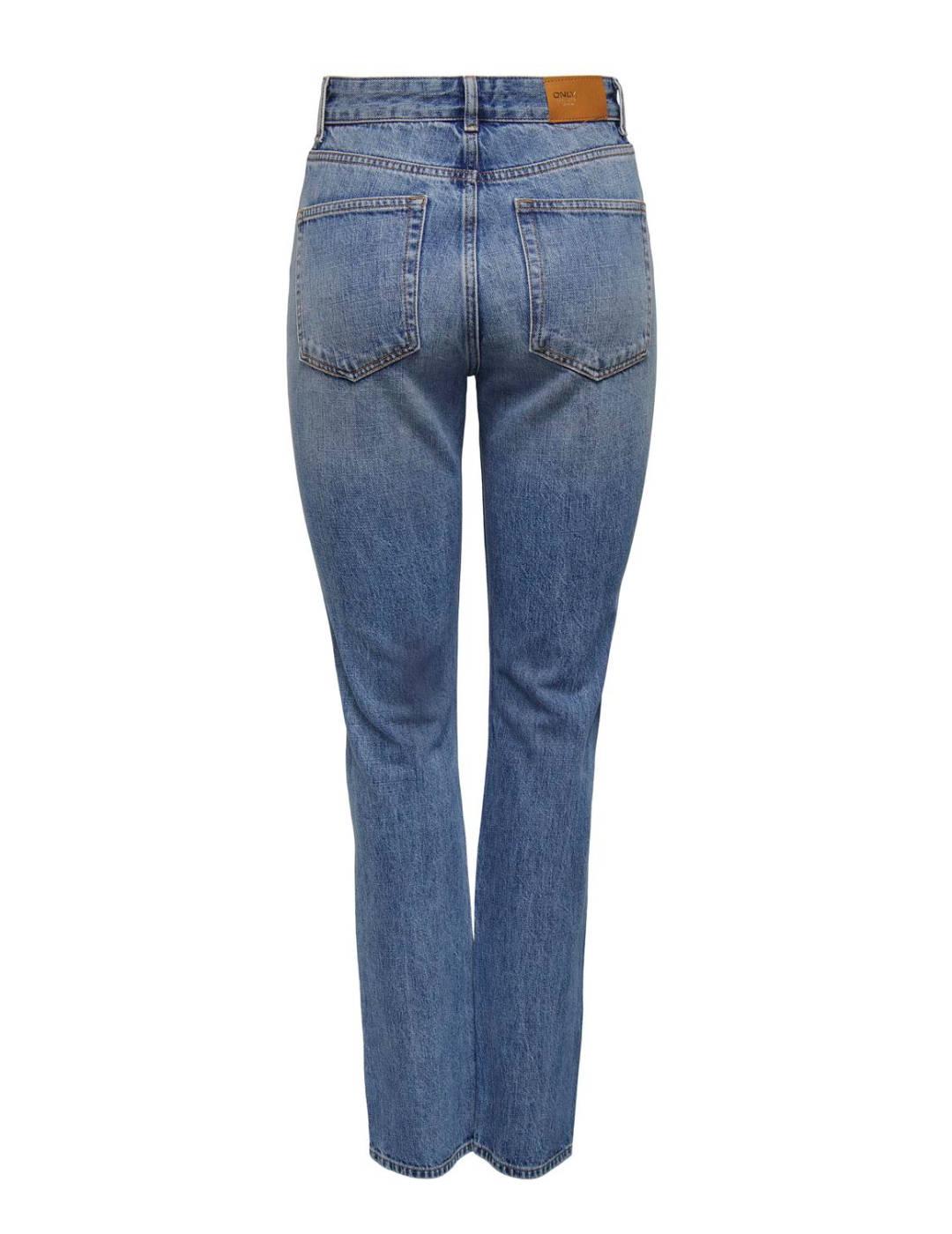 Pantalón vaquero Only Billie azul straight para mujer