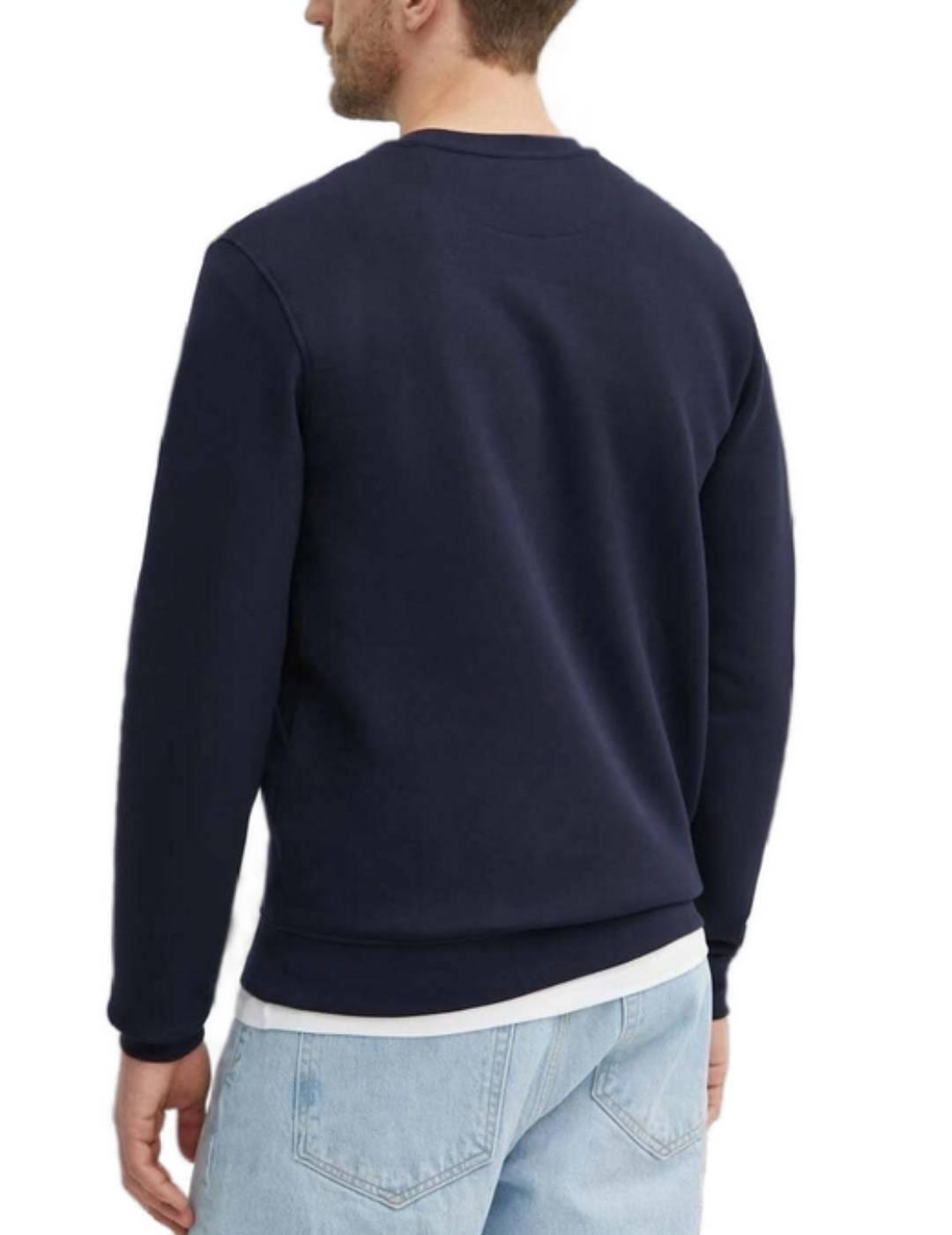 Sudadera Guess Beau azul marino sin capucha para hombre