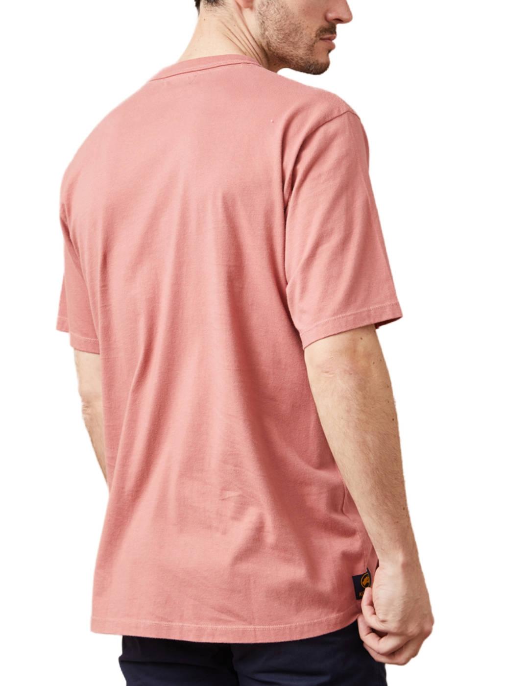 Camiseta Altonadock rosa palo manga corta para hombre