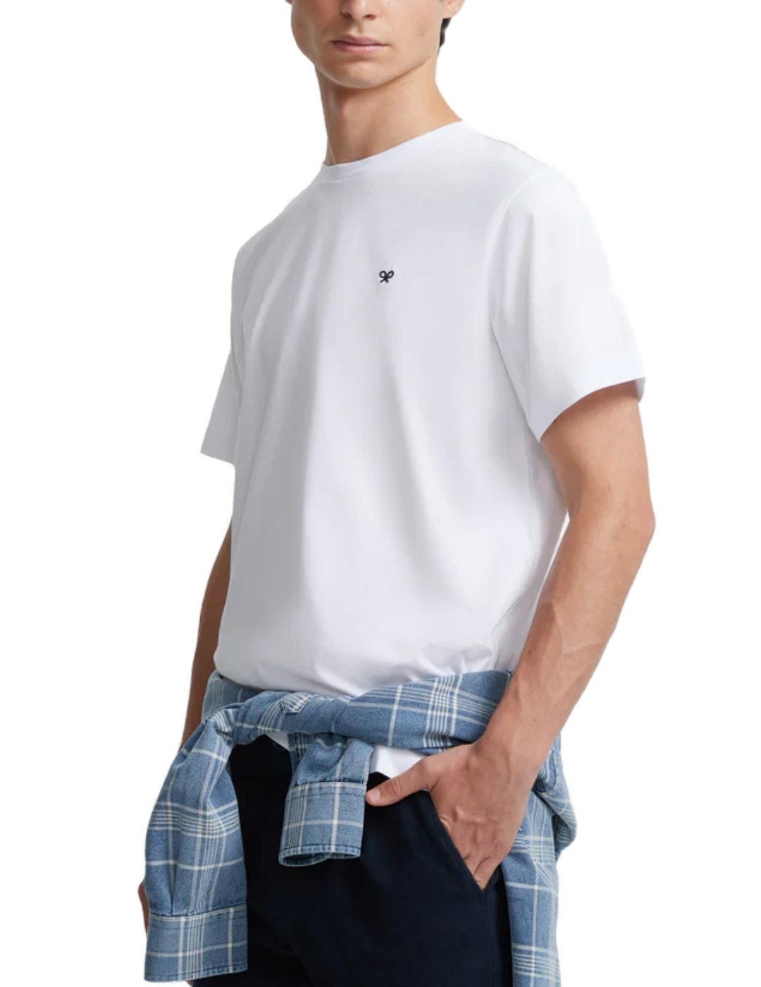 Camiseta Silbon tennis club blanca manga corta para hombre