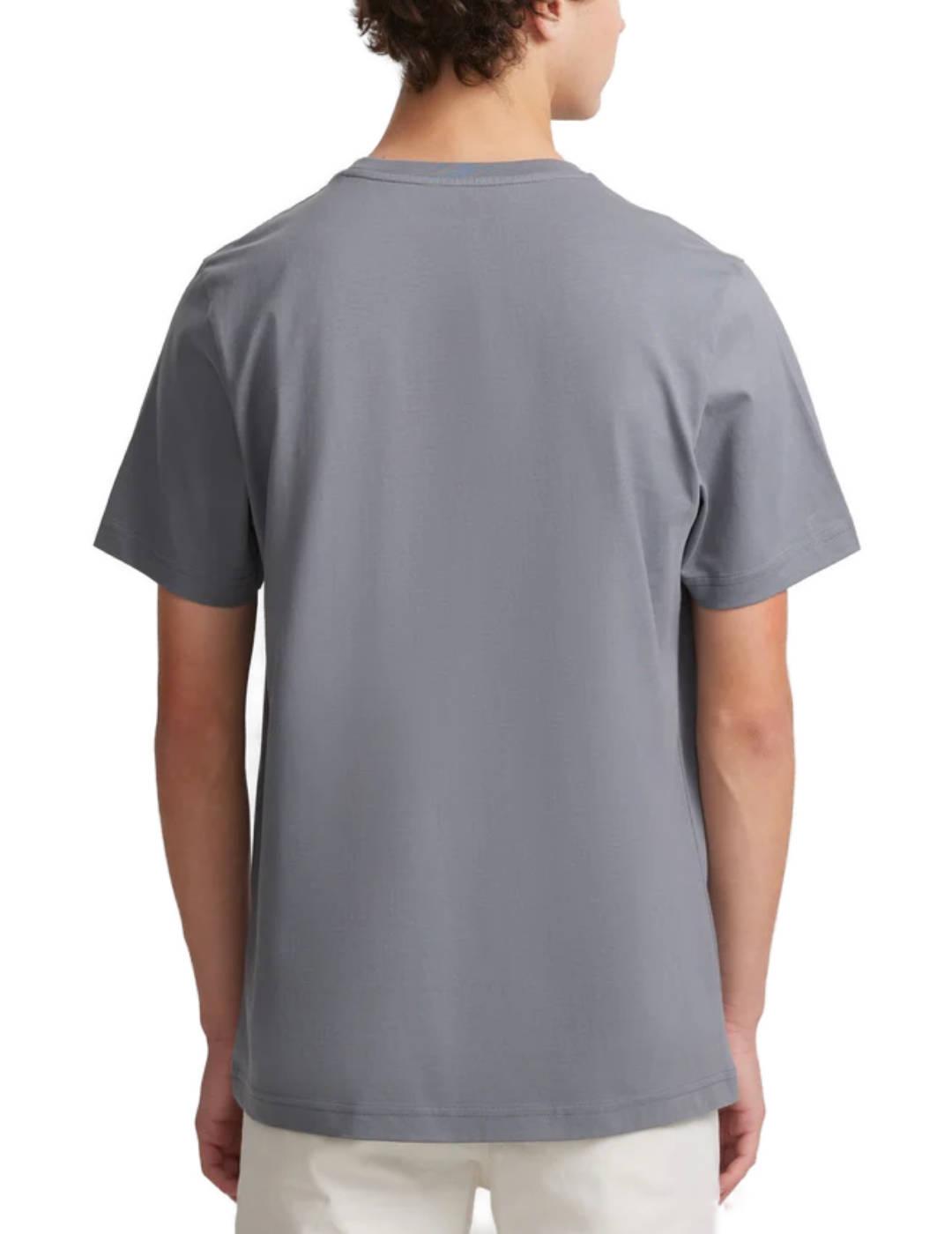 Camiseta Silbon logo raqueta media gris manga corta hombre