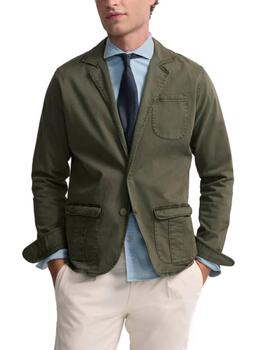 Semiblazer Silbon casual verde regular fit para hombre