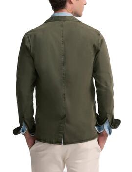 Semiblazer Silbon casual verde regular fit para hombre