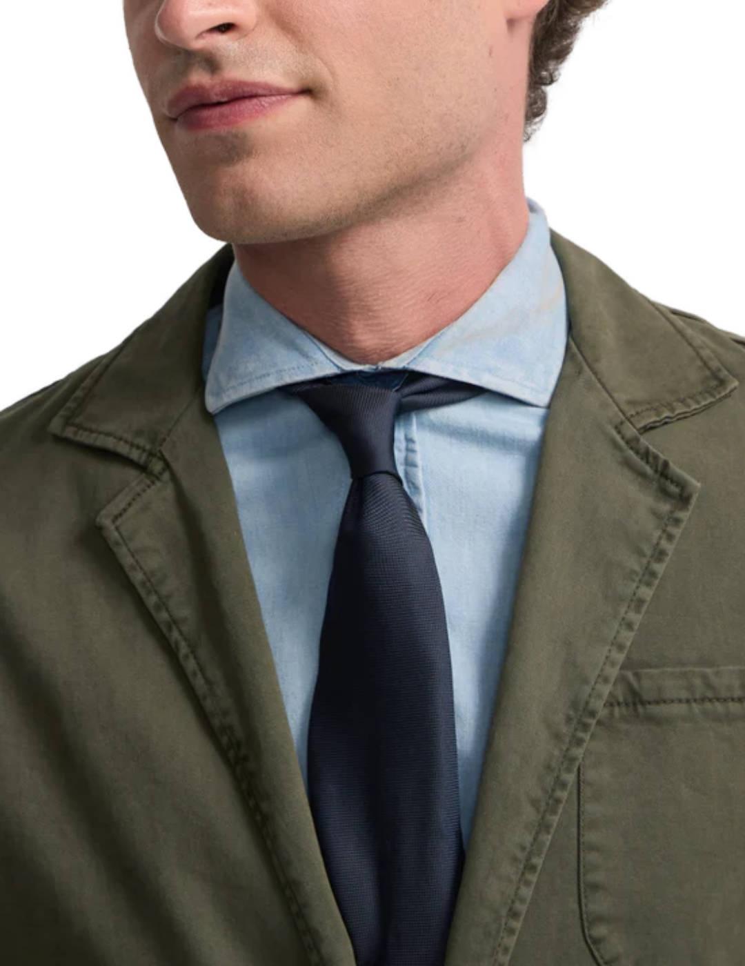 Semiblazer Silbon casual verde regular fit para hombre