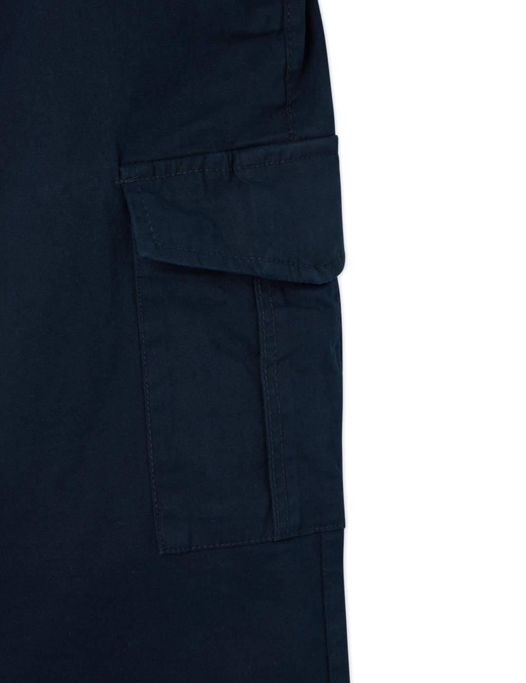 Pantalón Silbon sport jogger cargo azul marino slim hombre