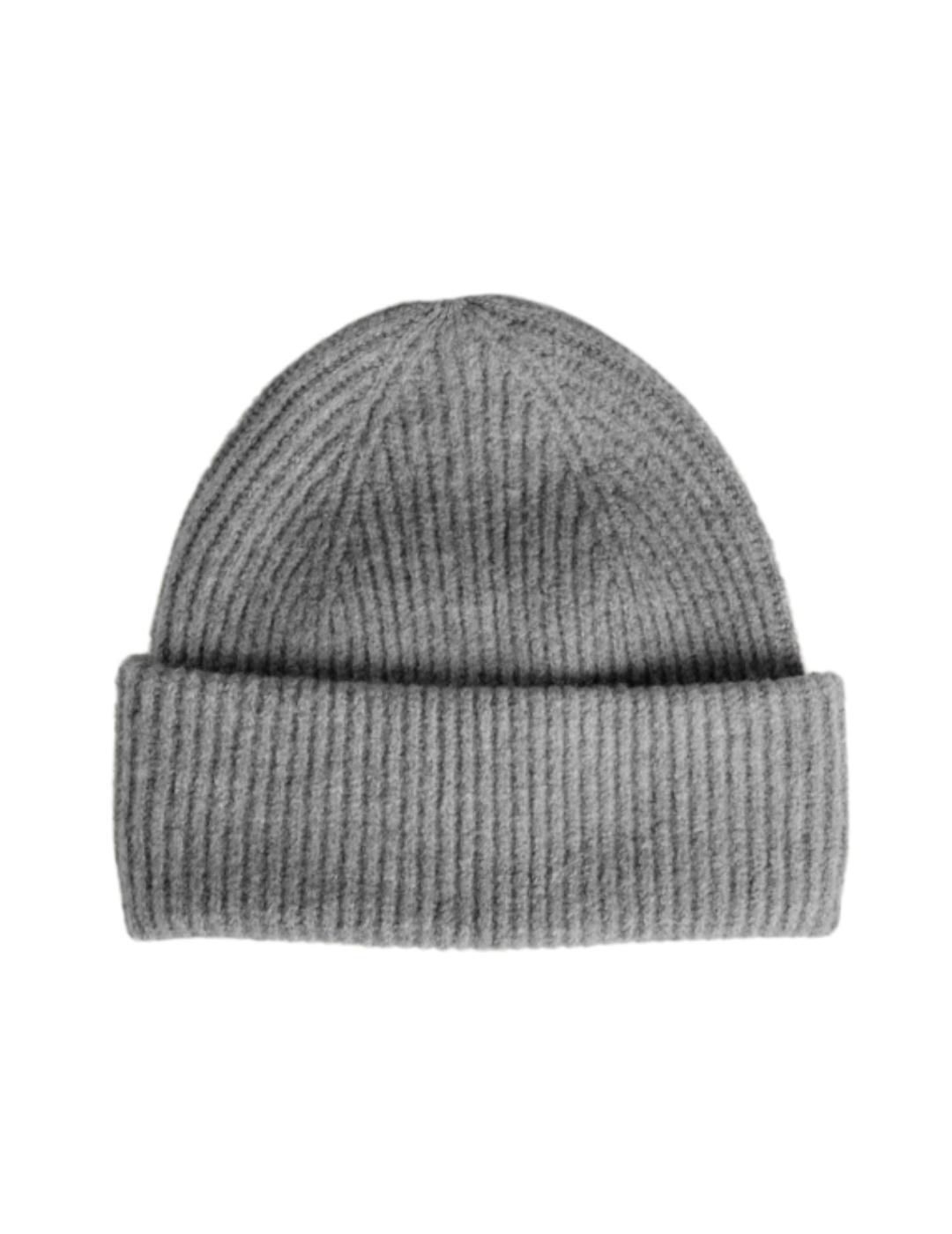 Gorro Vila Sanna gris claro de lana para mujer