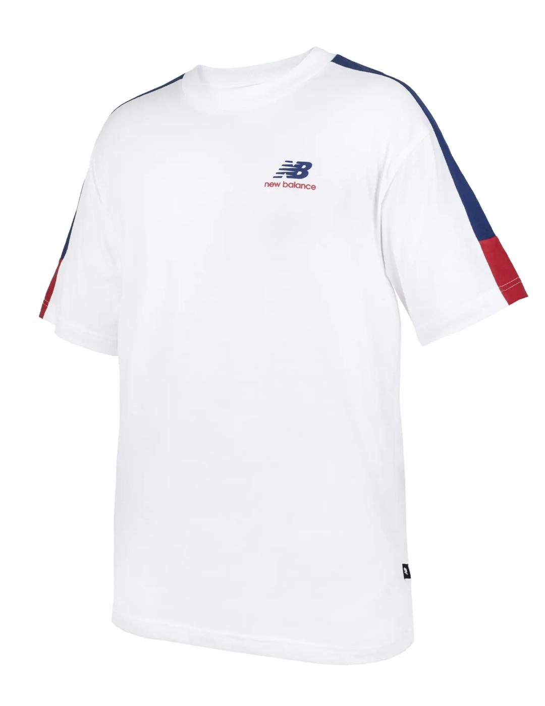 Camiseta New Balance Graphic blanca manga corta para hombre