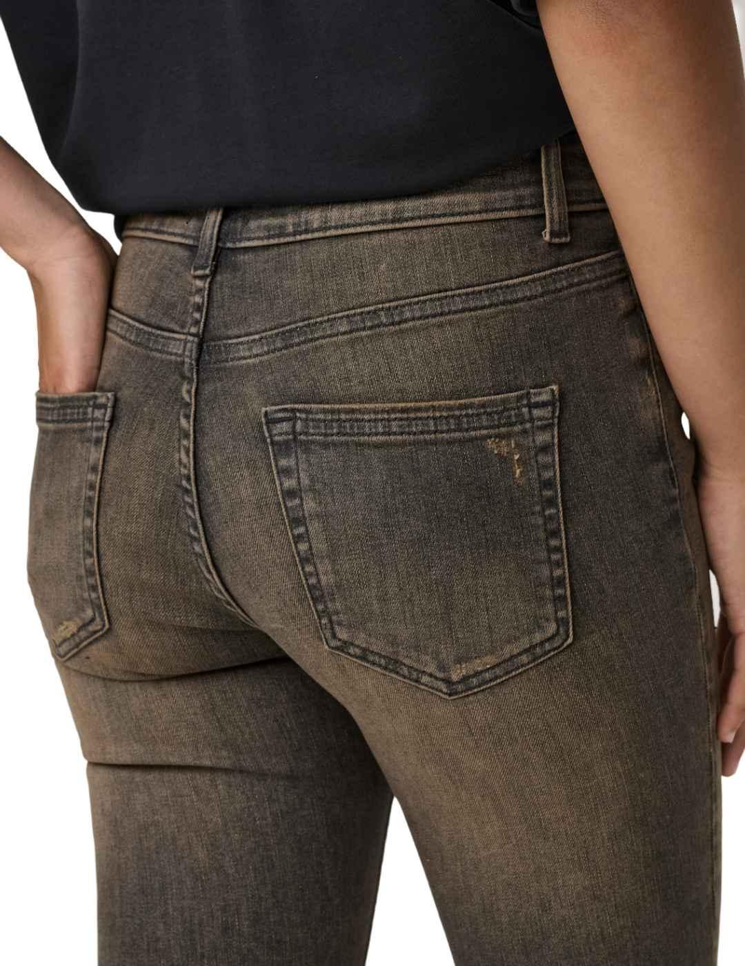 Pantalón vaquero Only Blush gris desgastado para mujer