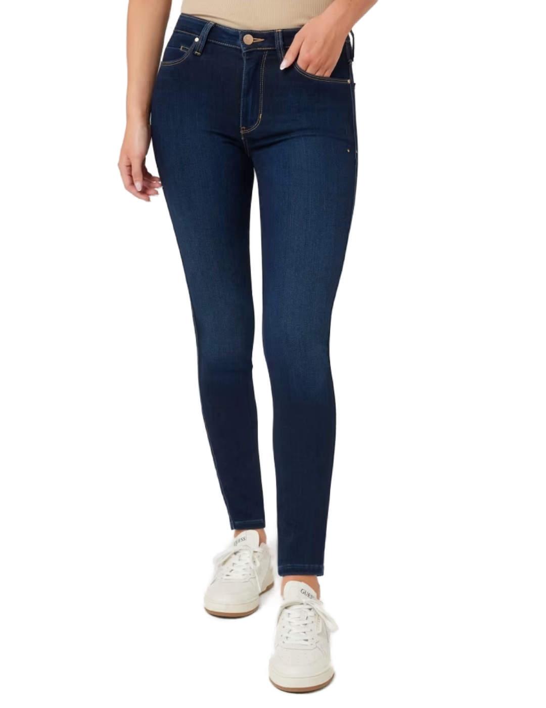 Pantalón vaquero Guess Sexy Curve marino skinny para mujer