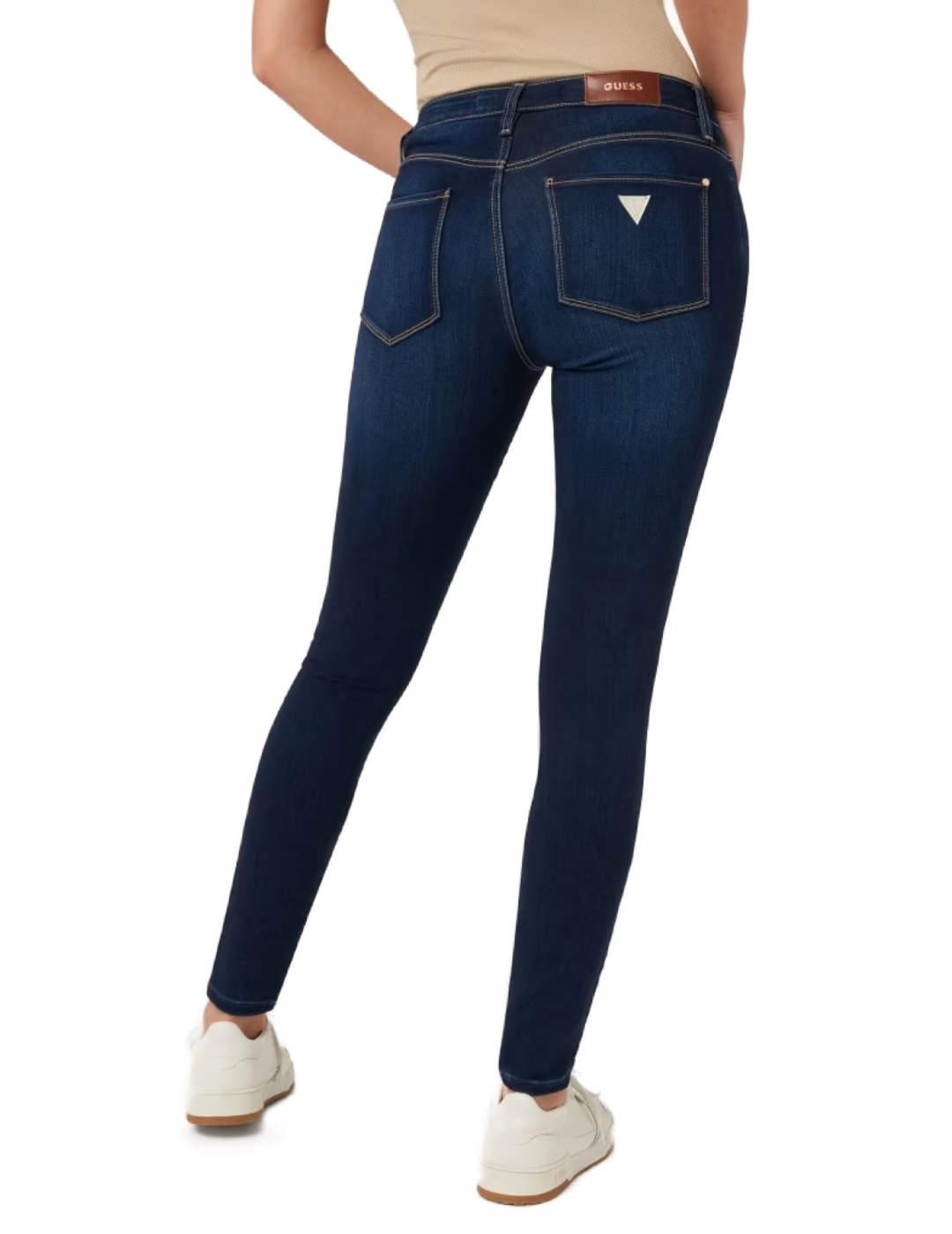 Pantalón vaquero Guess Sexy Curve marino skinny para mujer