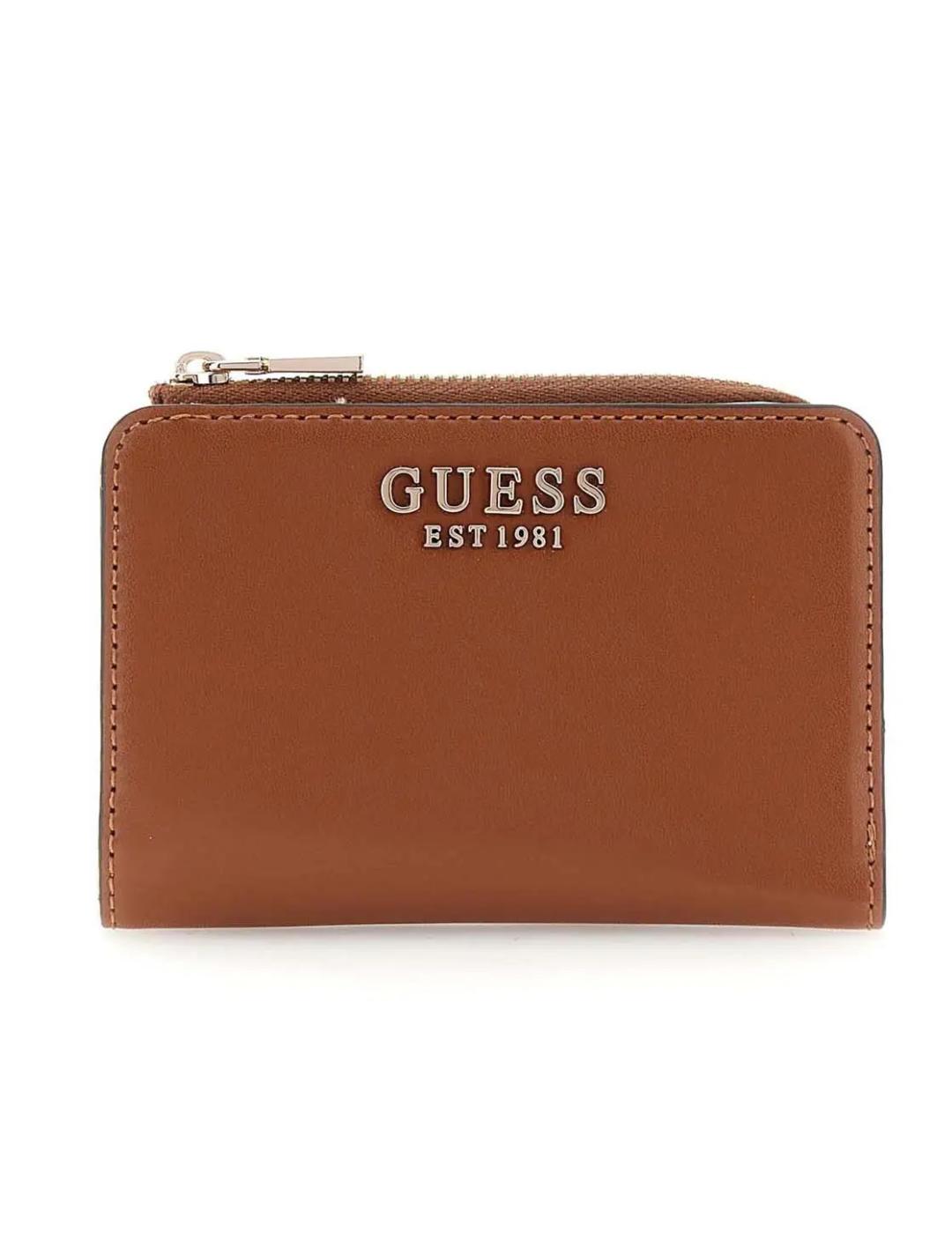 Monedero Guess Laurel camel pequeño para mujer