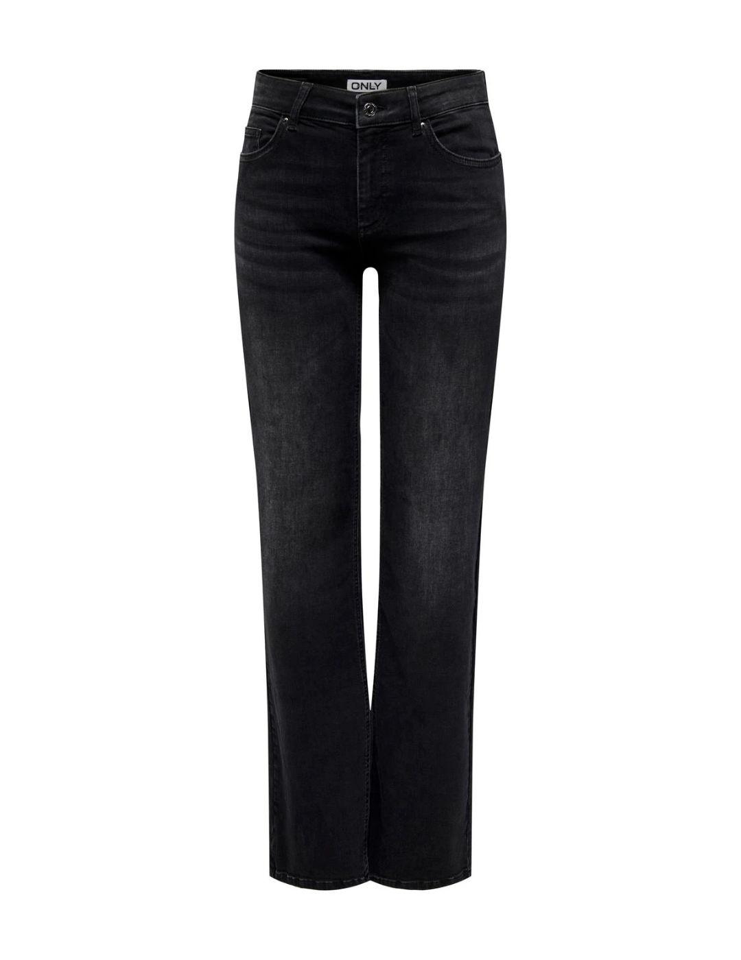 Pantalón vaquero Only Blush Straight negro para mujer