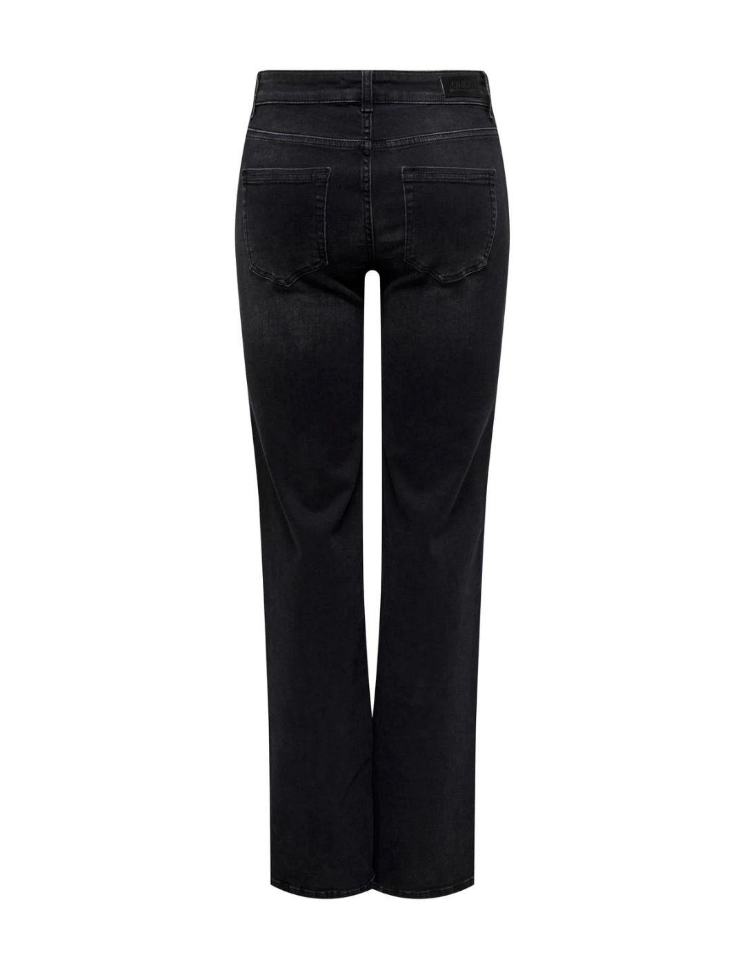 Pantalón vaquero Only Blush Straight negro para mujer