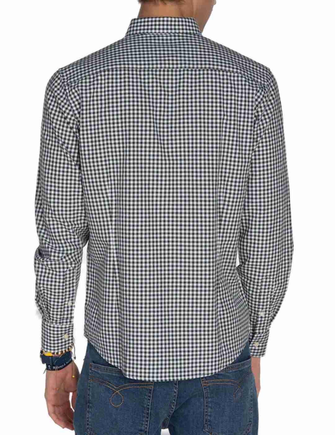 Camisa Harper Vichy verde con estampado cuadros para hombre