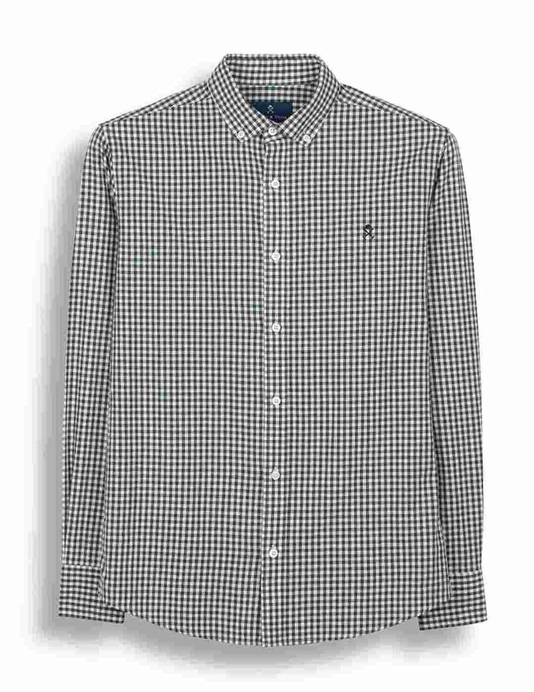 Camisa Harper Vichy verde con estampado cuadros para hombre