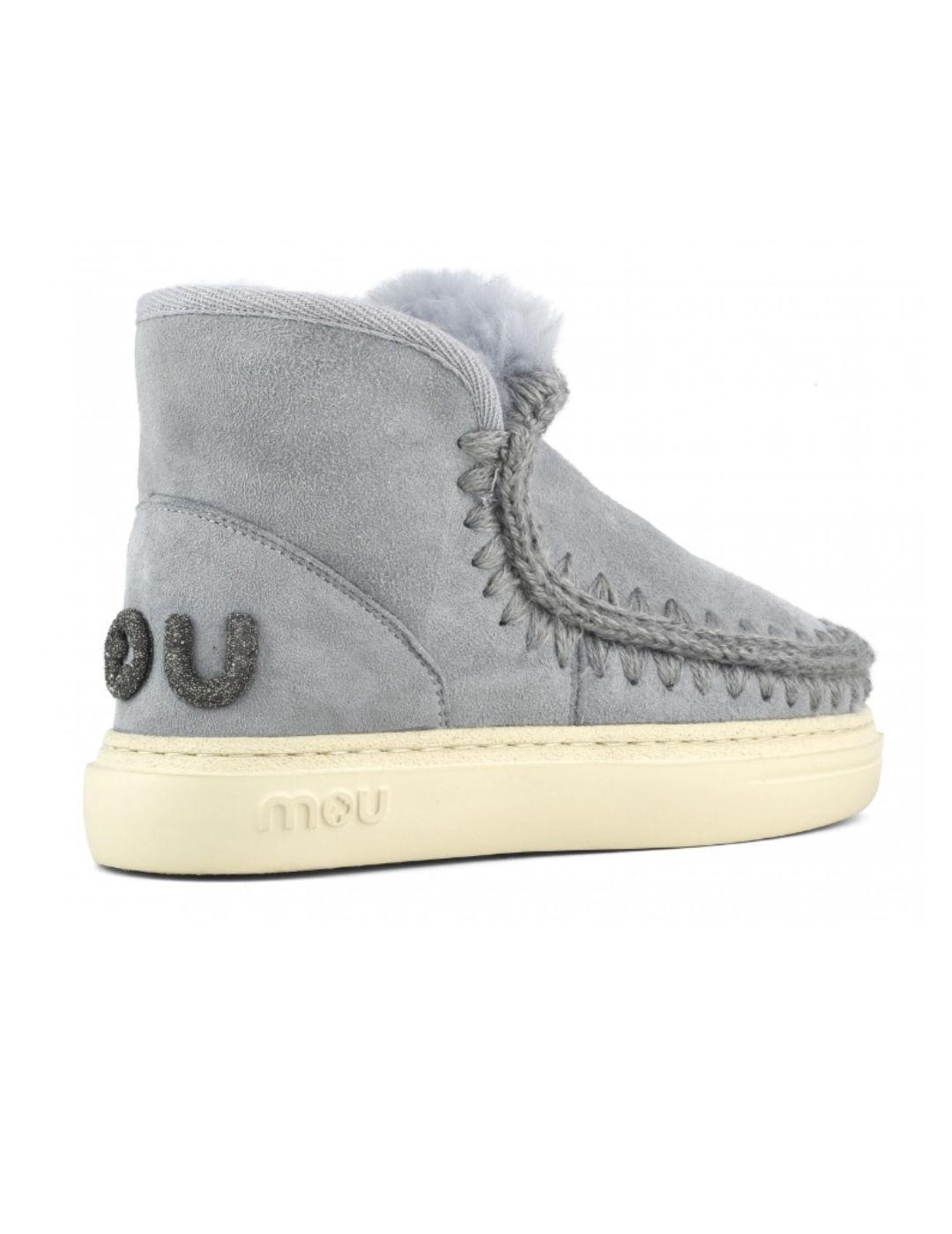 Botines Mou Eskimo sneak azul borreguillo para mujer