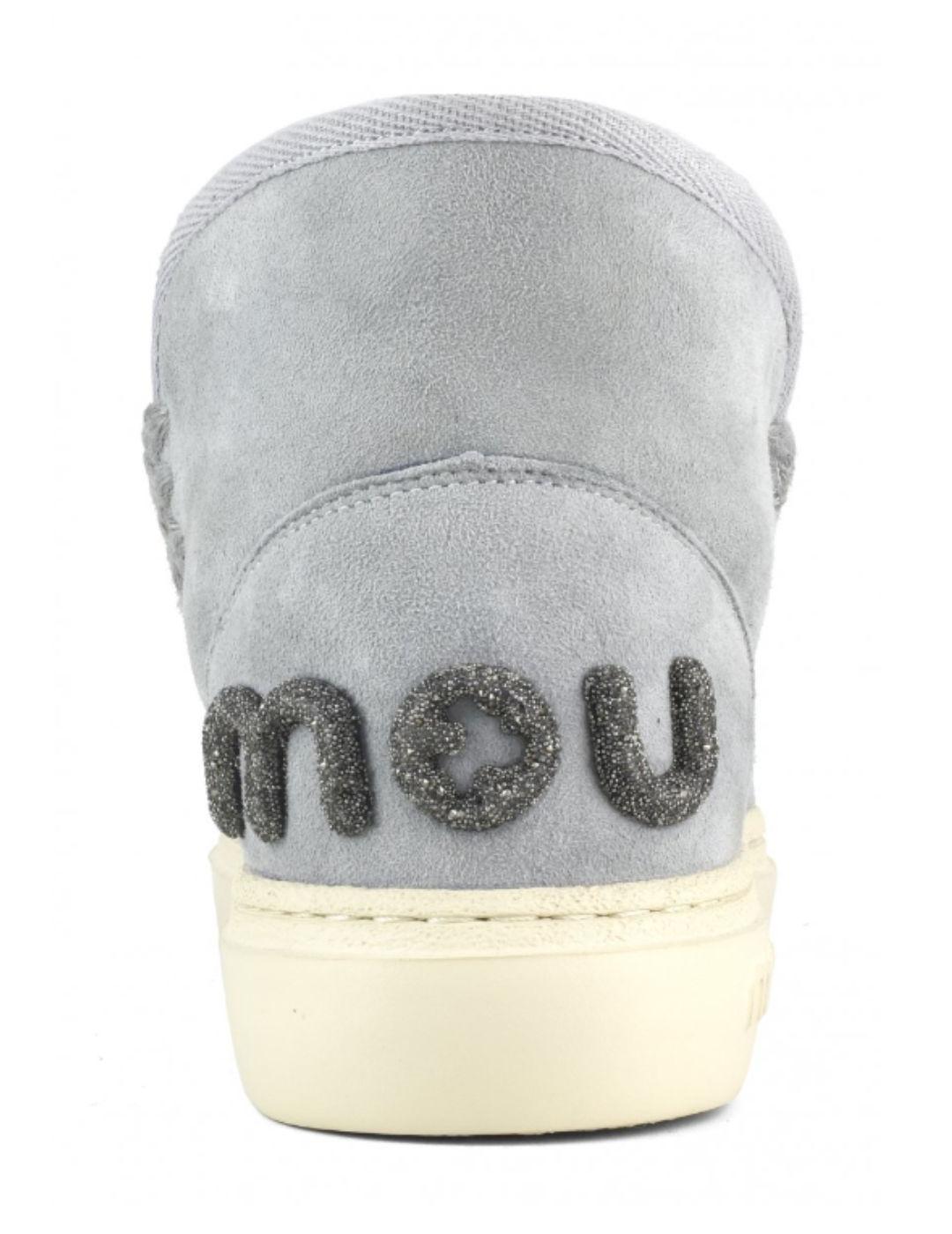 Botines Mou Eskimo sneak azul borreguillo para mujer