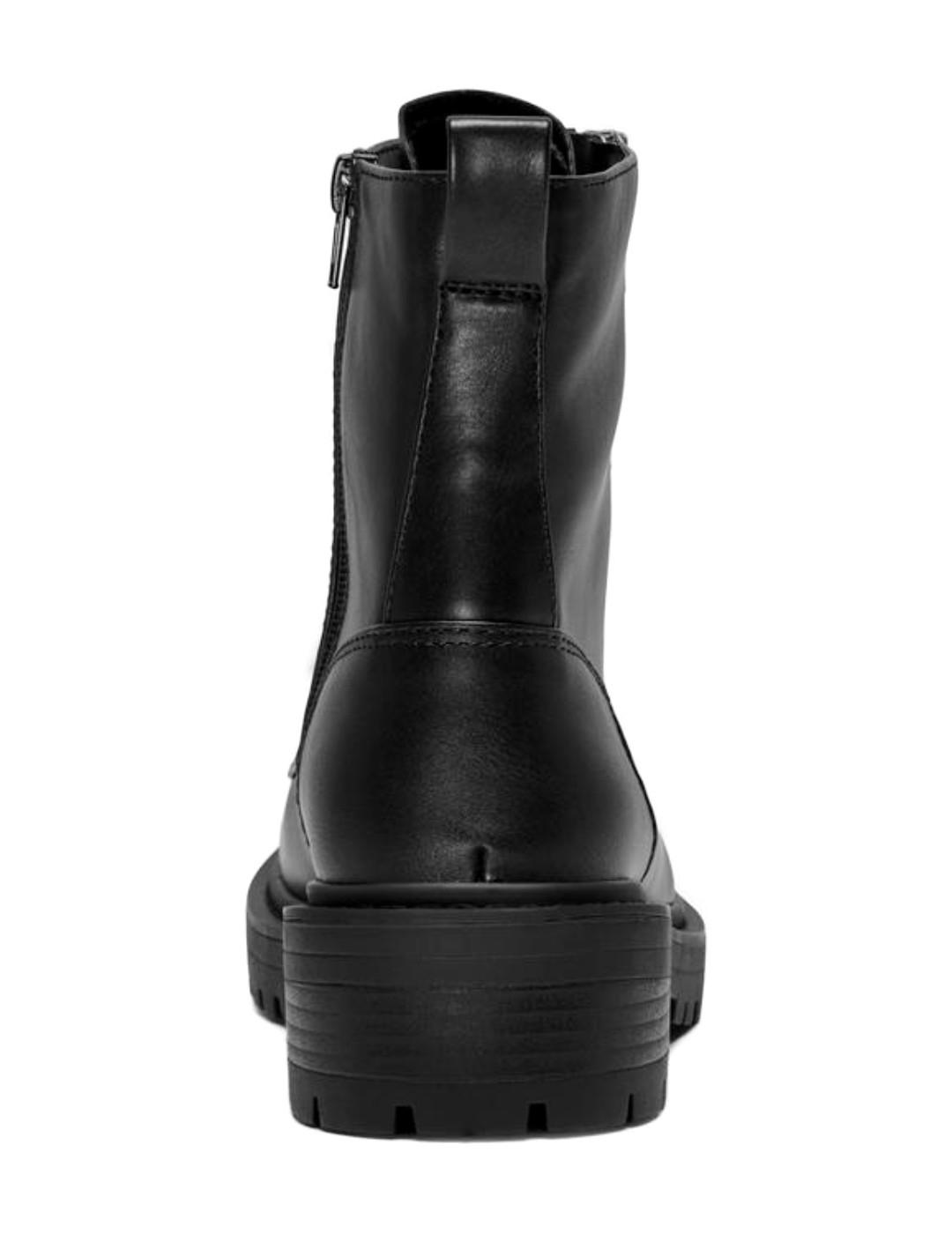 Botas Only Bold negro militares sin plataforma para mujer