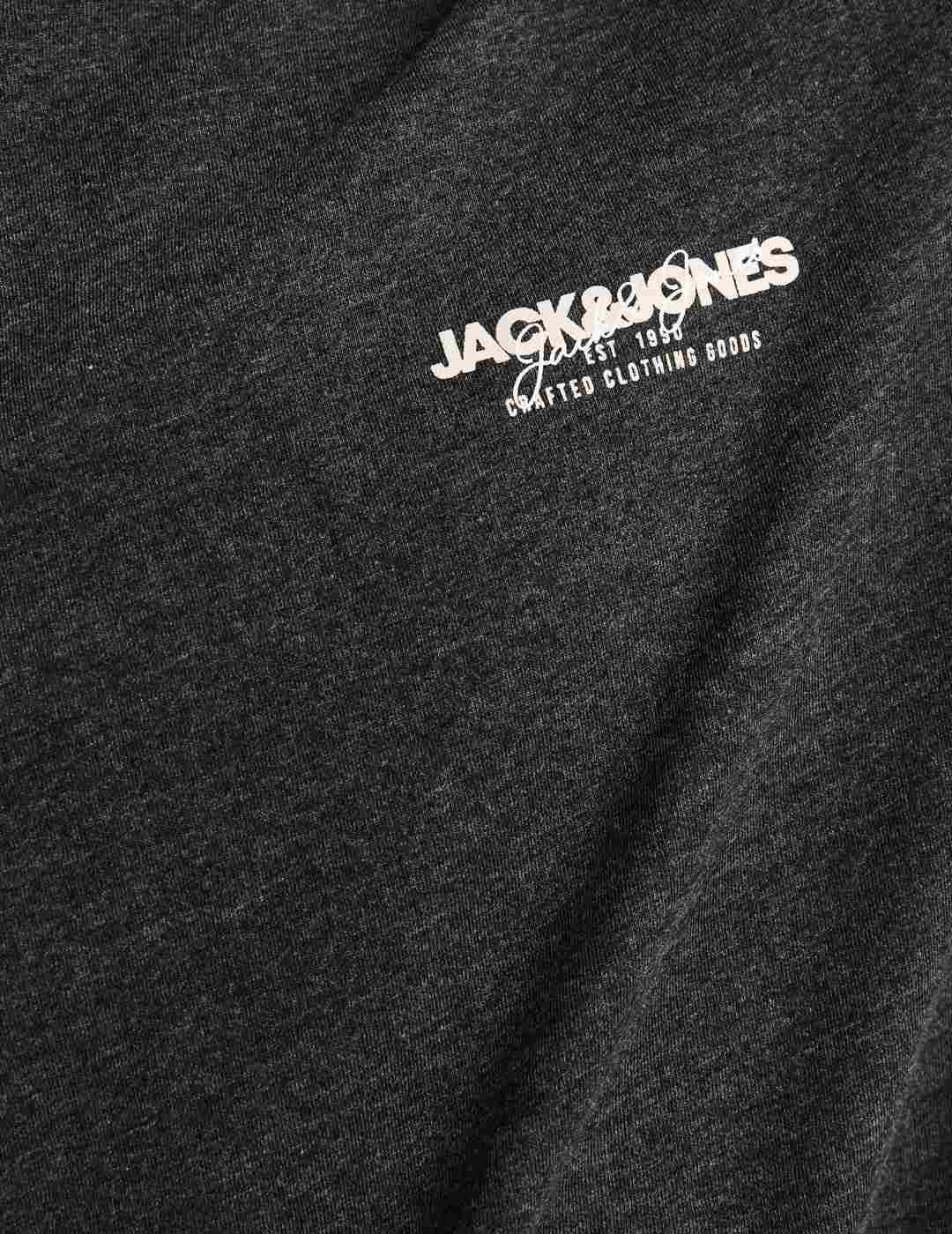 Camiseta Jack&Jones Alvis negro manga larga para hombre