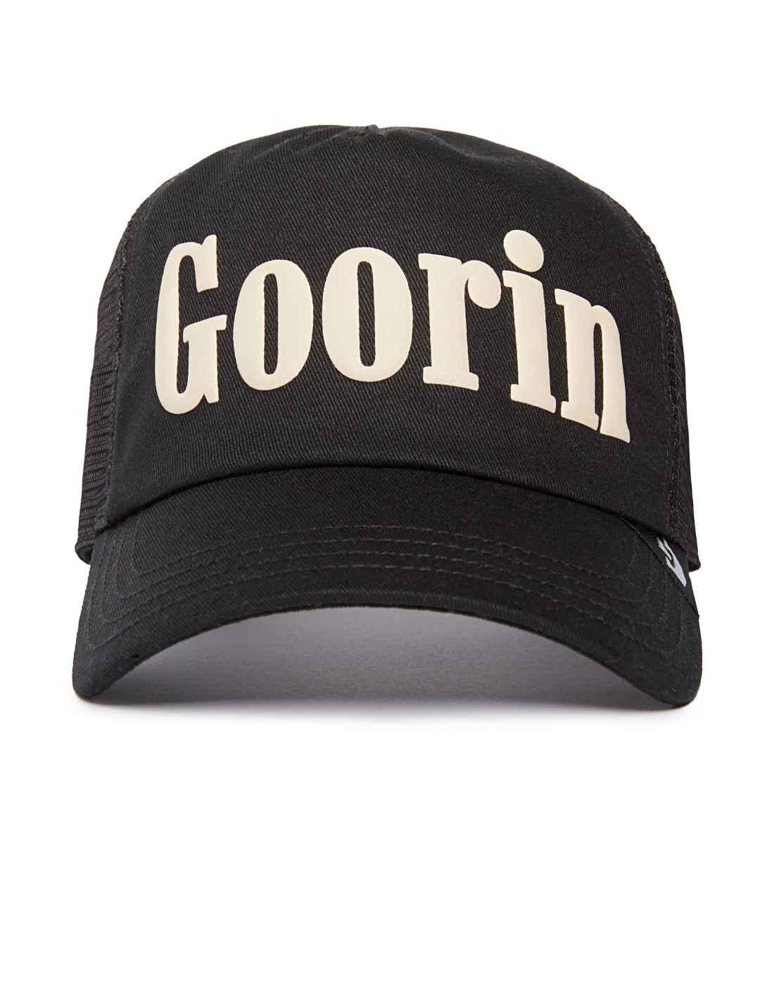 Gorra Goorin Bros logo bordado en beige color negro unisex