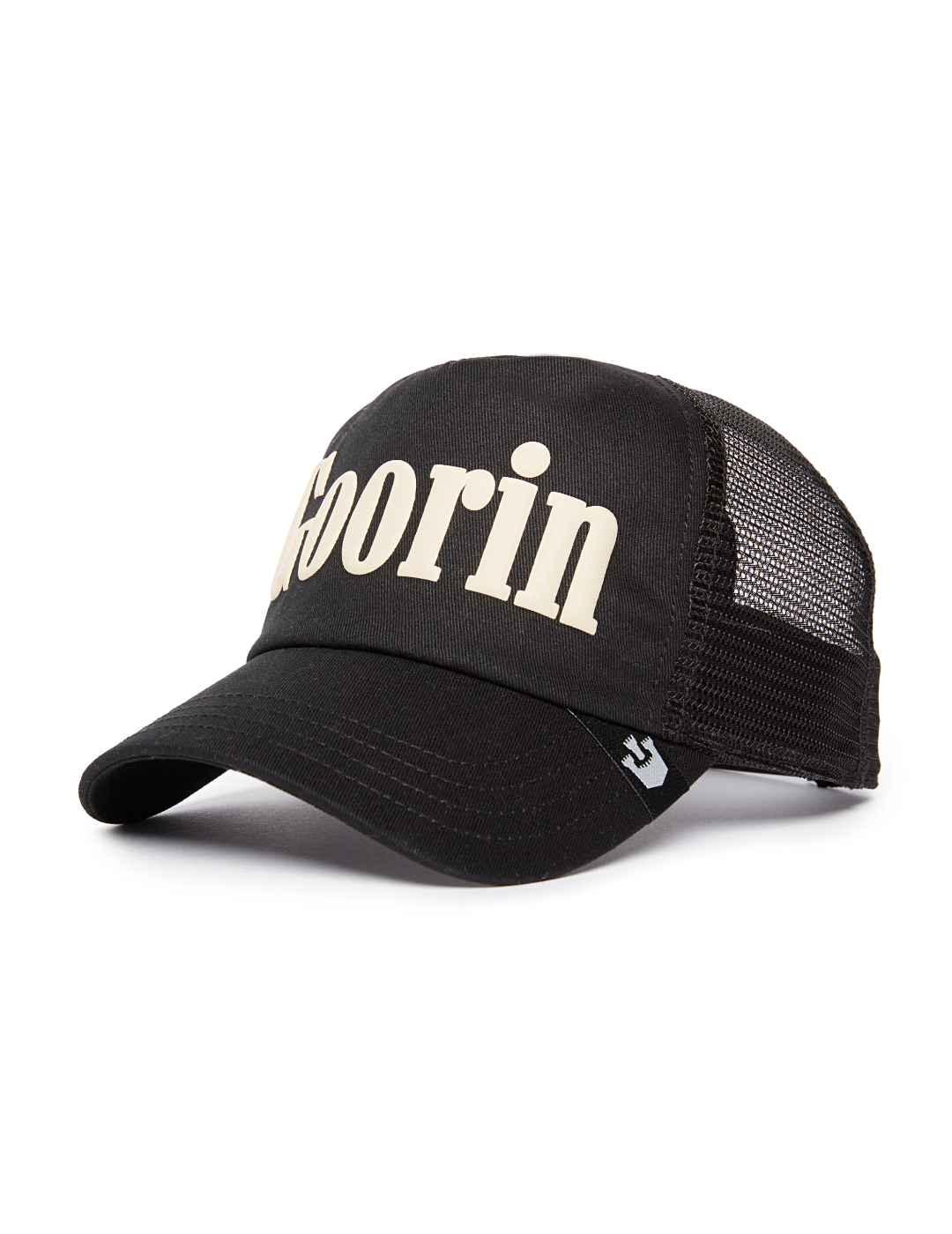 Gorra Goorin Bros logo bordado en beige color negro unisex