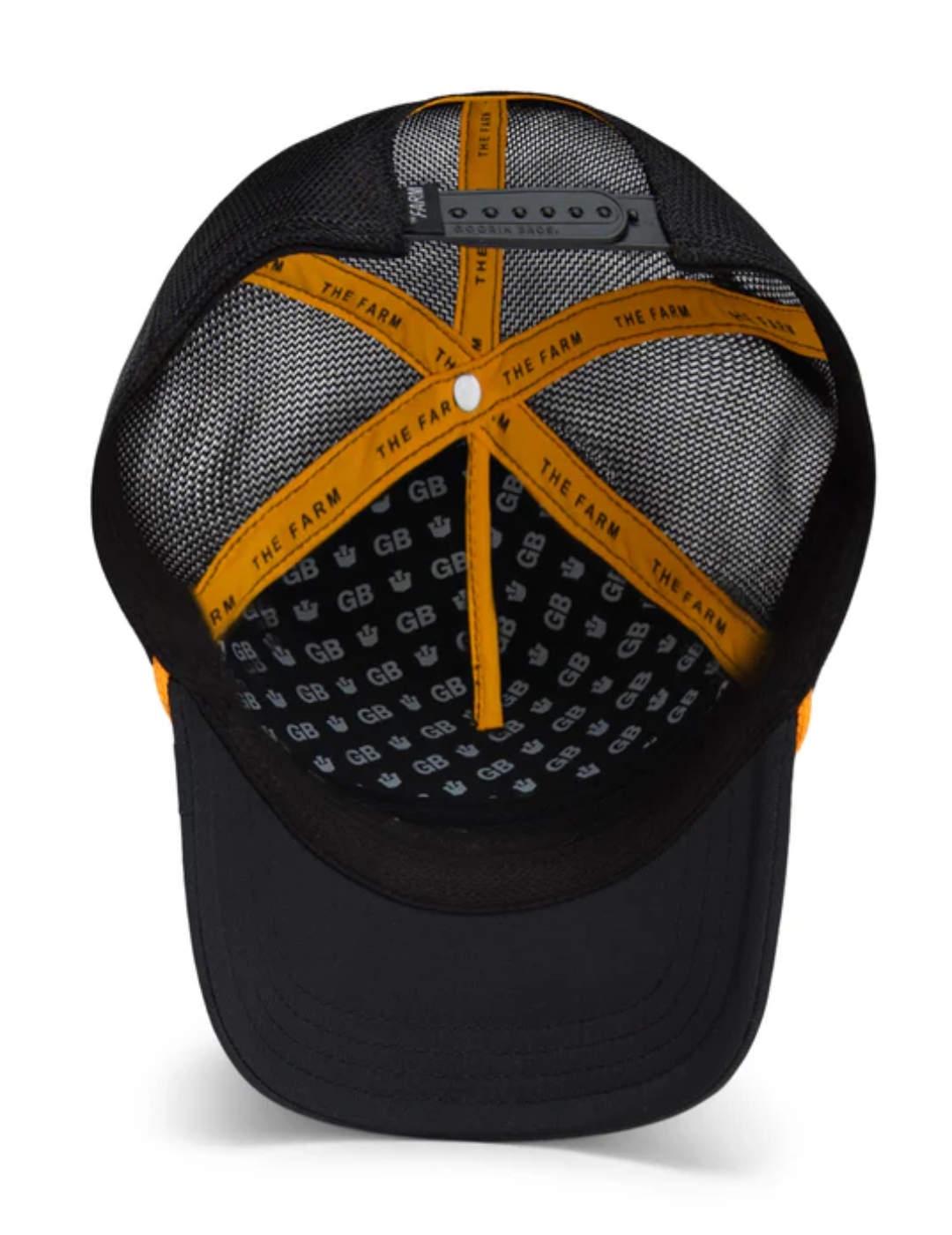 Gorra Goorin Bros León color negro y mostaza  unisex