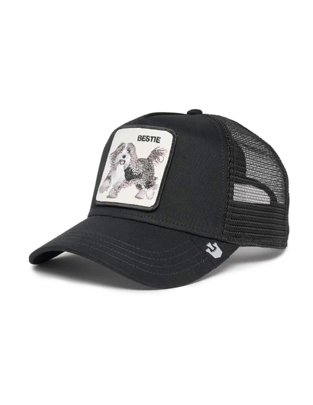 Gorra Goorin Bros Bestie dog negra estilo trucker unisex