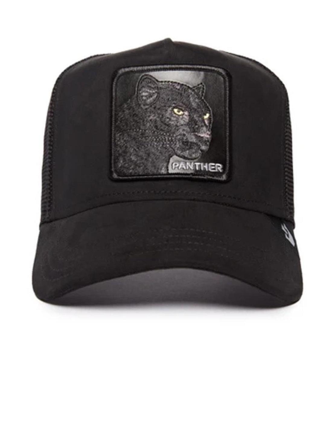 Gorra Goorin Bros terciopelo pantera negra trucker unisex