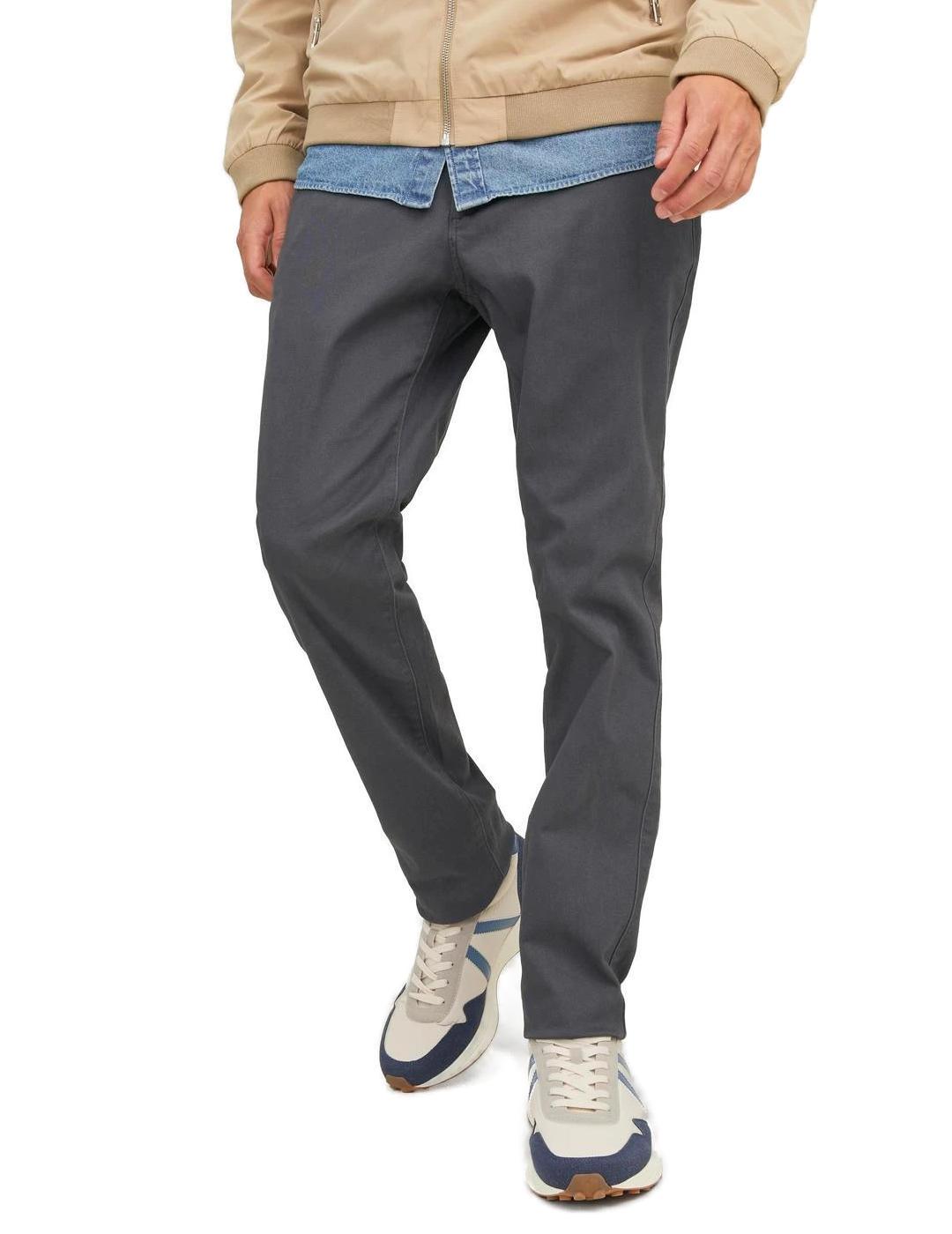 Pantalón chino Jack&Jones Marco gris oscuro para hombre