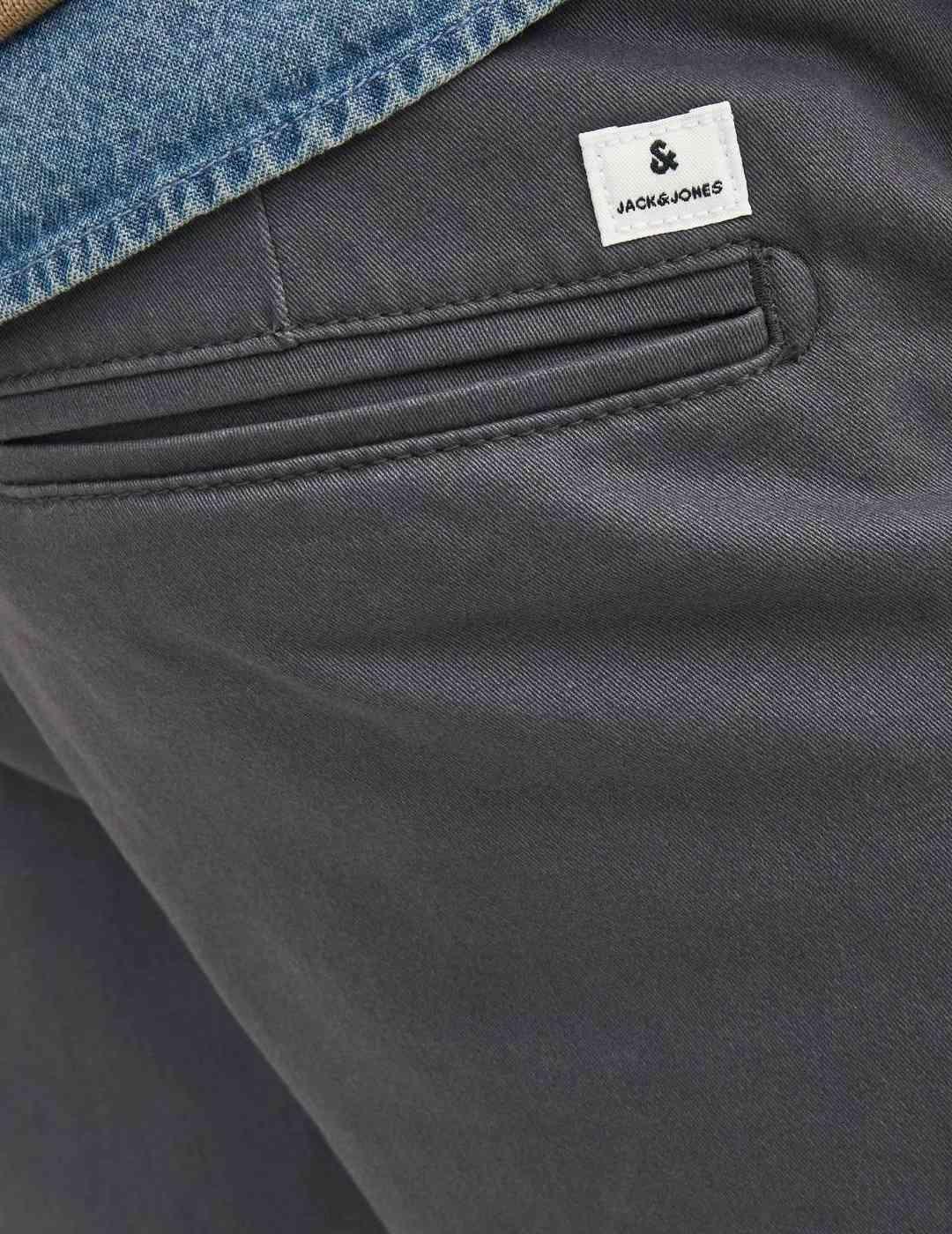 Pantalón chino Jack&Jones Marco gris oscuro para hombre