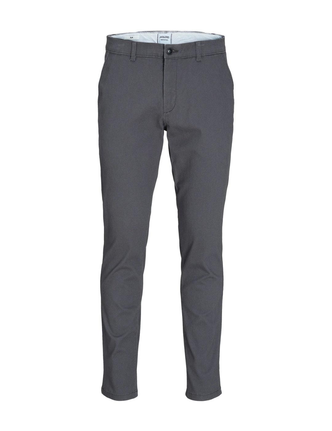 Pantalón chino Jack&Jones Marco gris oscuro para hombre