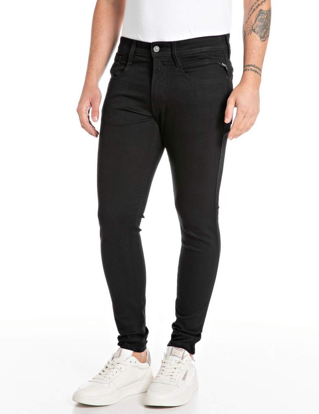 Pantalón Replay Bronny Negro para hombre-NF