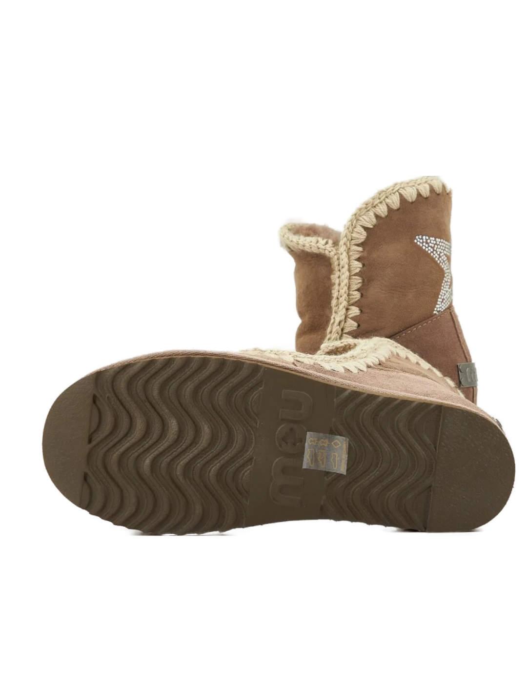 Botines Mou Inner wedge beige rosado para mujer