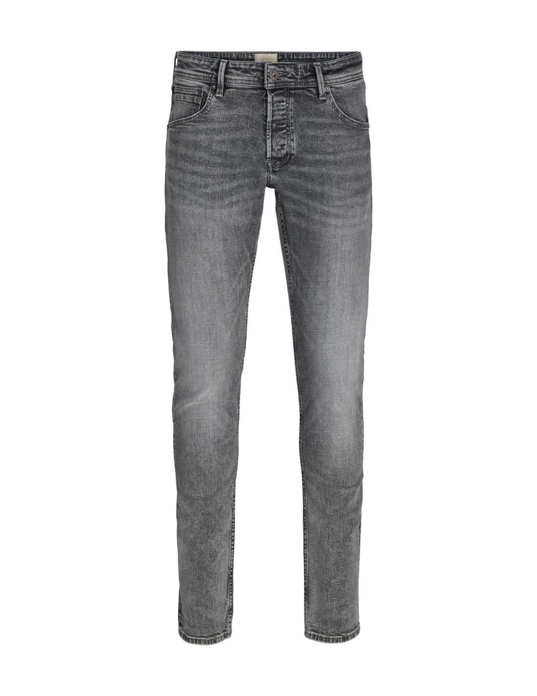 Pantalón vaquero Jack&Jones Glenn gris slim para hombre