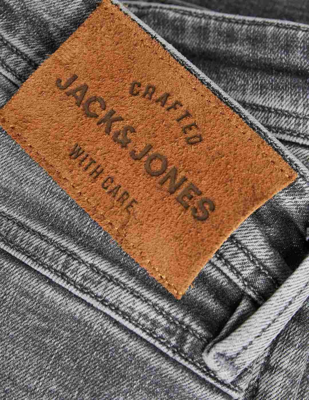 Pantalón vaquero Jack&Jones Glenn gris slim para hombre