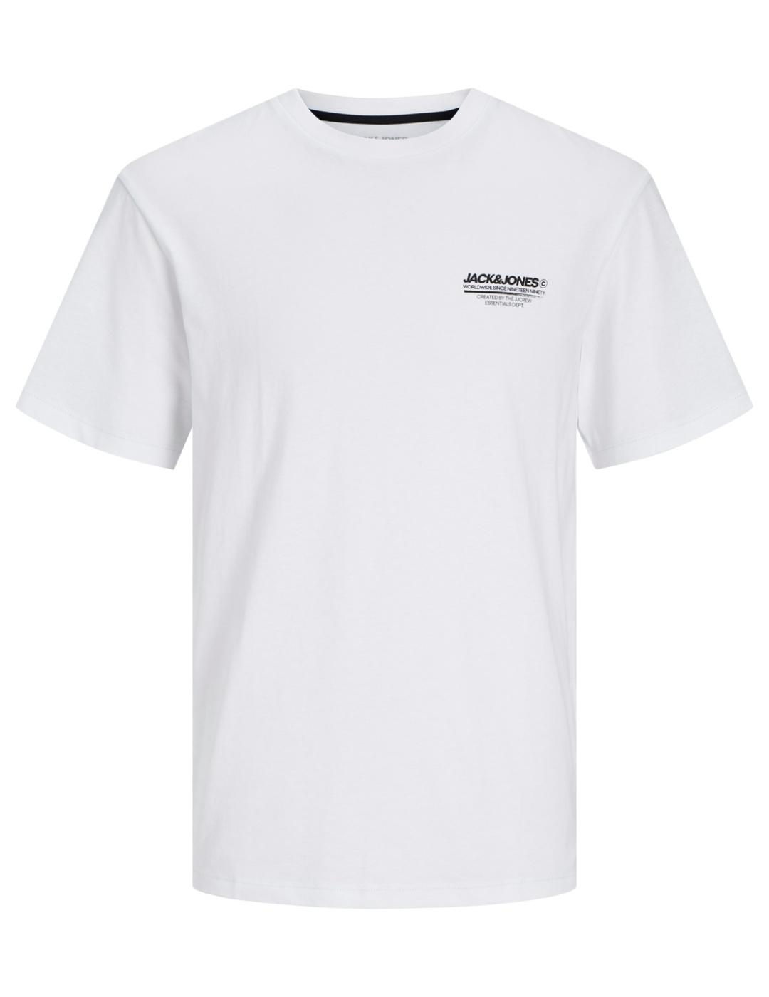 Camiseta Jack&Jones Olive blanca manga corta para hombre