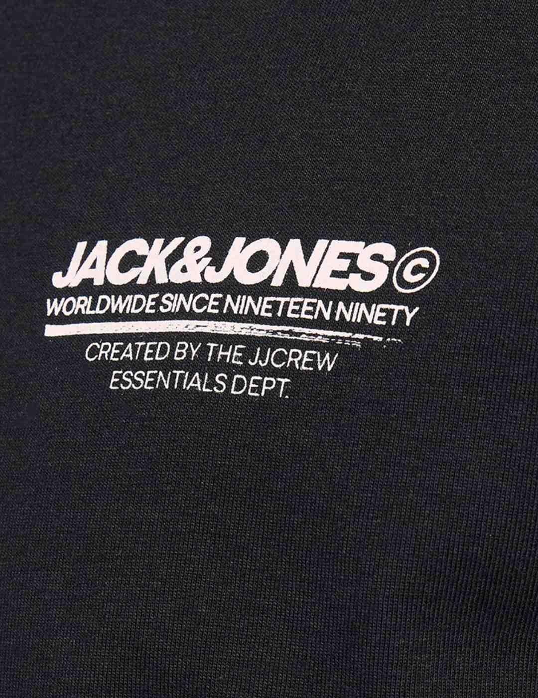 Camiseta Jack&Jones Olive negra manga corta para hombre