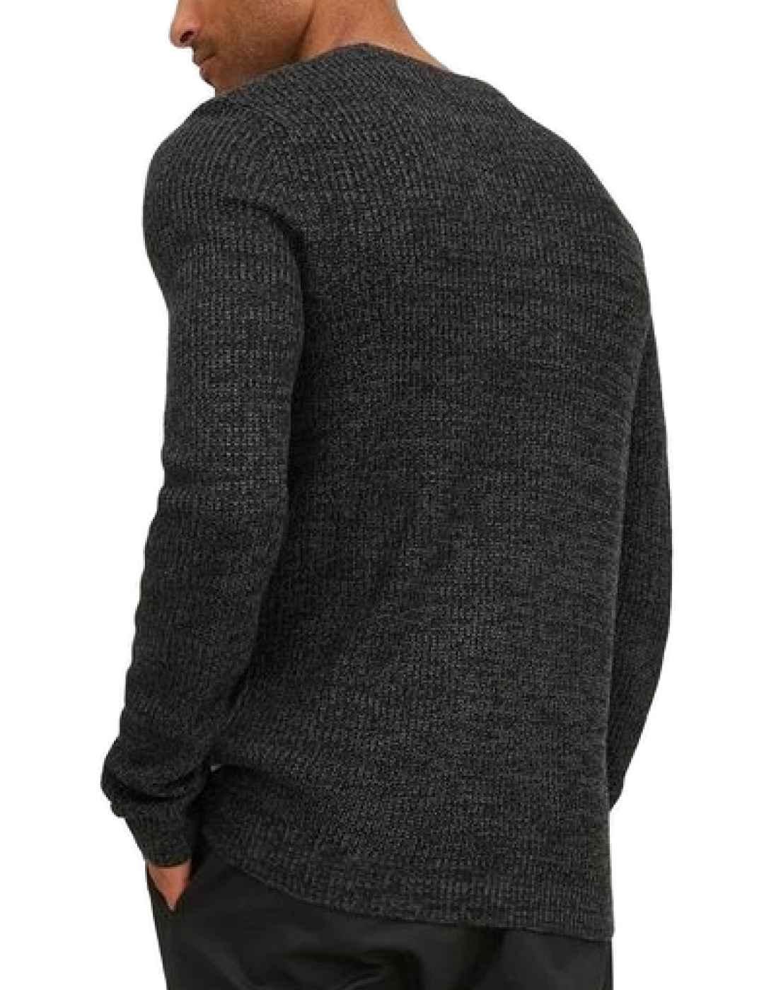 Jersey Jack&Jones Twist cuello redondo negro de hombre