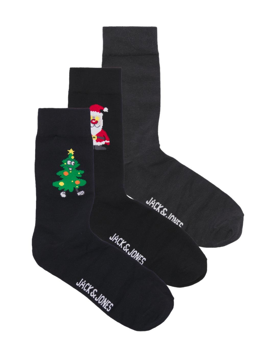 Calcetines Jack&Jones Holly pack3 caja de navidad de hombre