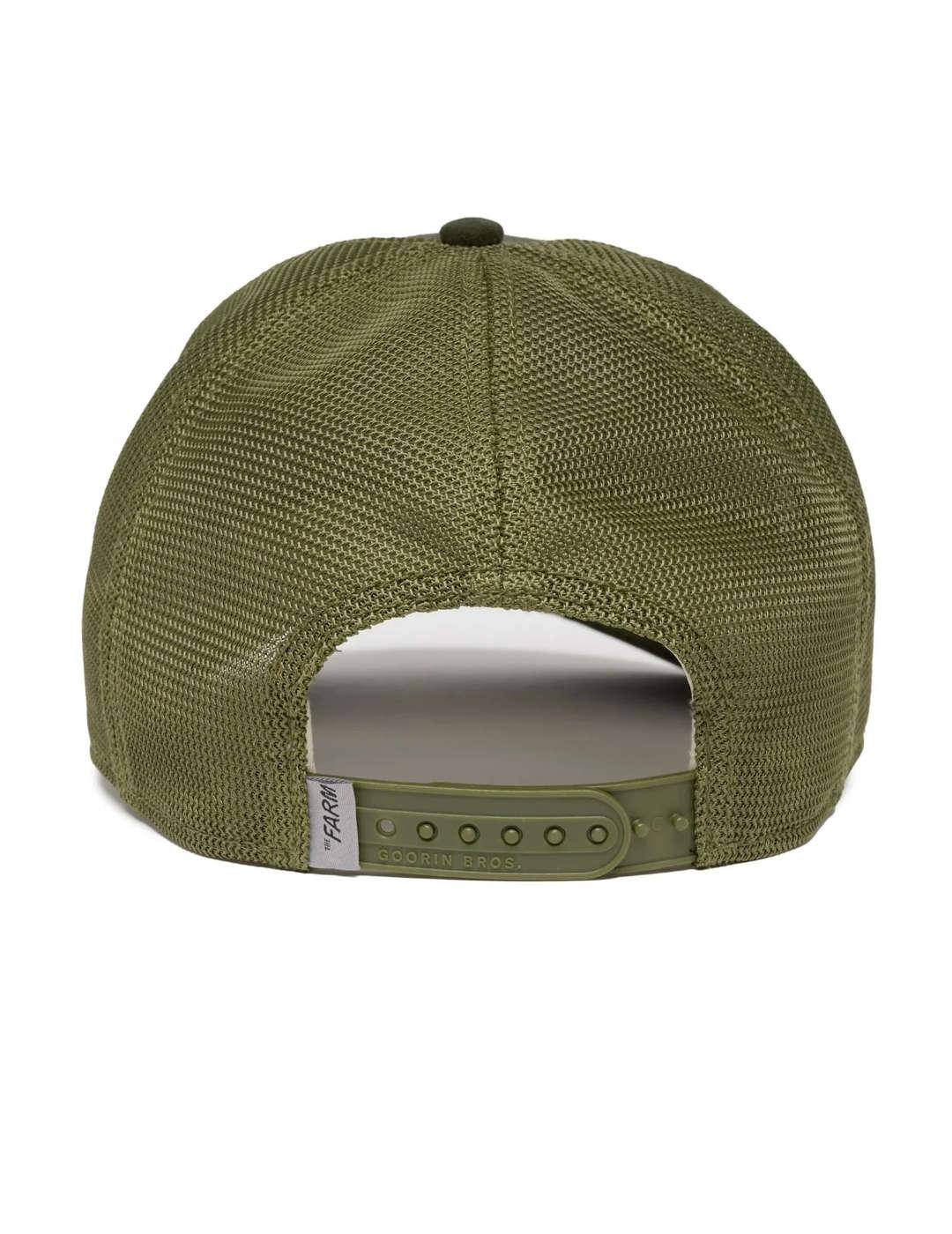 Gorra Goorin Bros Hog Pink verde oscuro trucker unisex