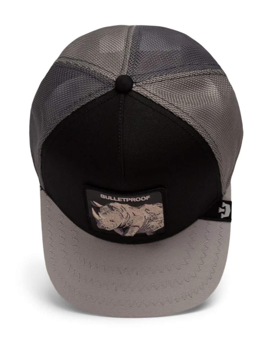 Gorra Goorin Bross the bulletproof negra y beige unisex