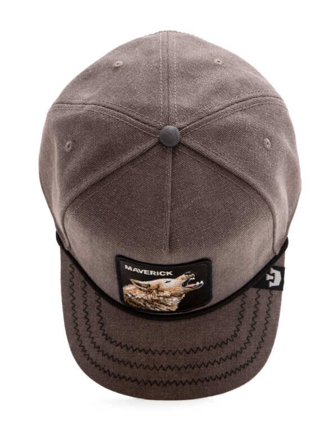 Gorra Goorin Bros Maverick tejana gris y negro lobo unisex