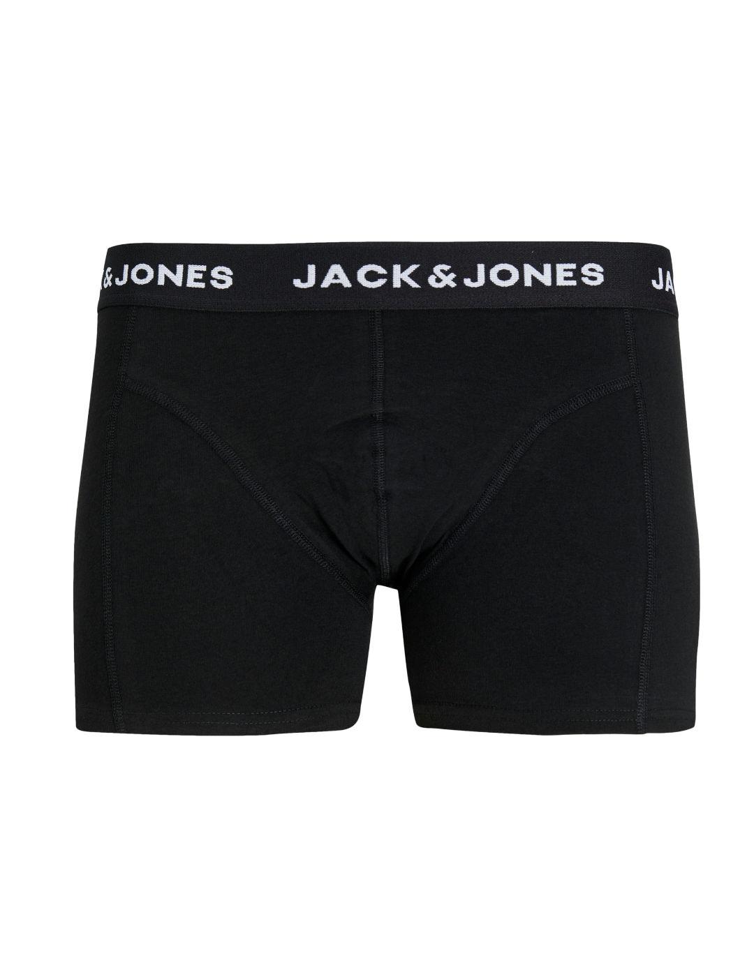 Íntimo Jack&Jones Black pack3 trunk negro para hombre