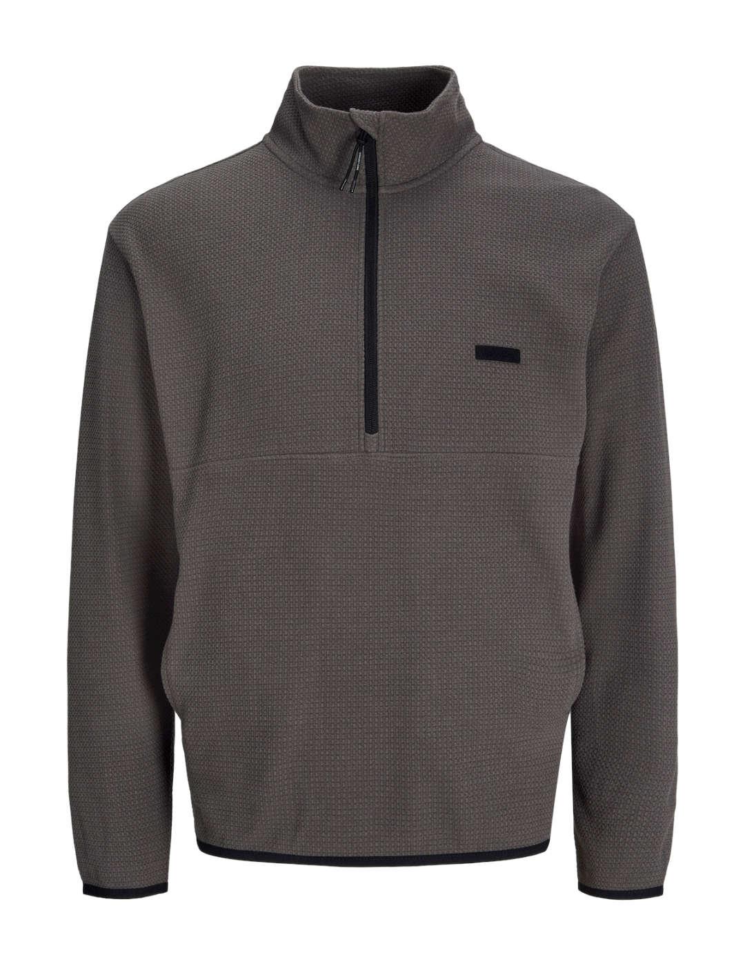 Sudadera Jack&Jones Charkie gris oscuro sin capucha hombre