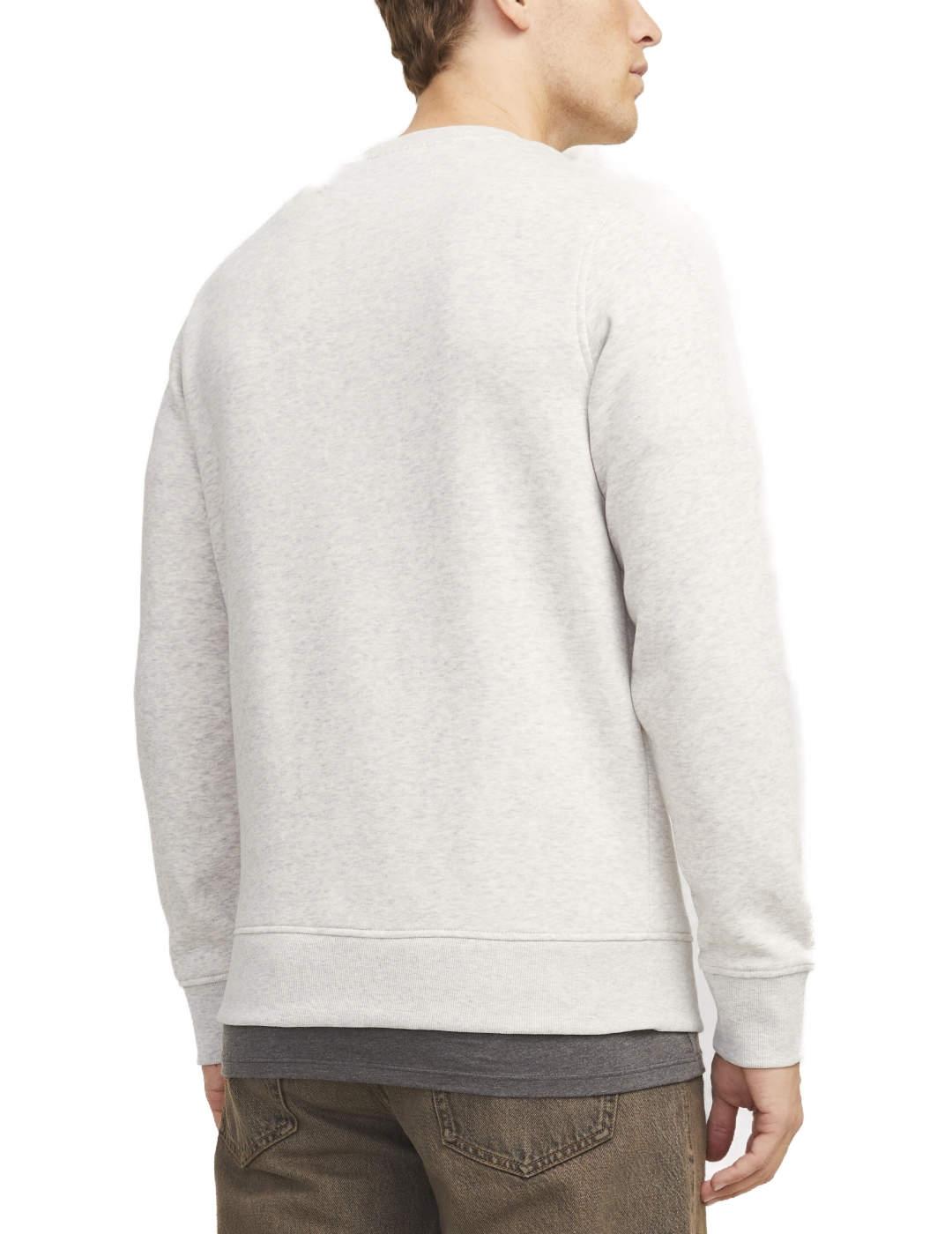 Sudadera Jack&Jones Skull gris sin capucha para hombre