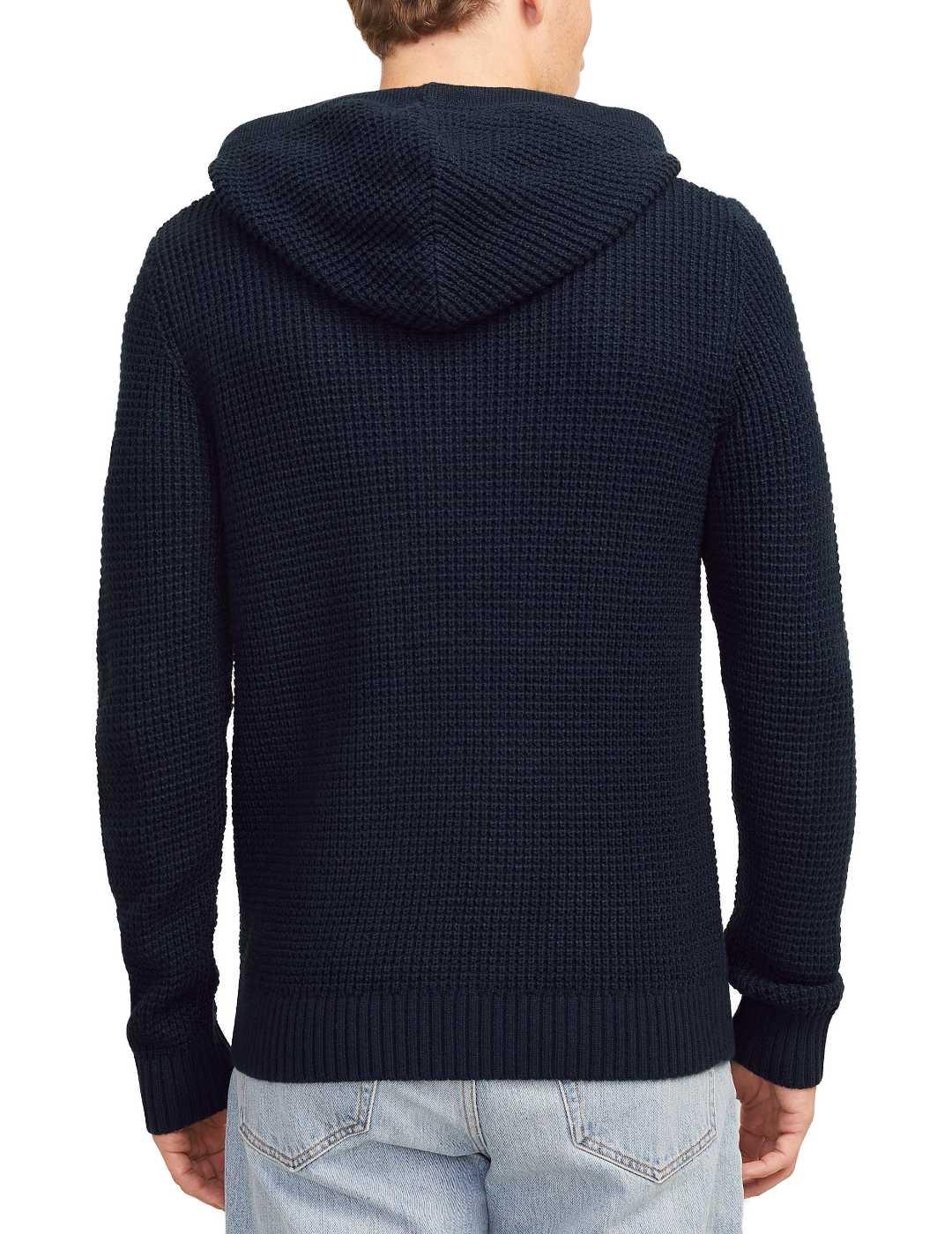 Jersey Jack&Jones Liam capucha marino de punto para hombre