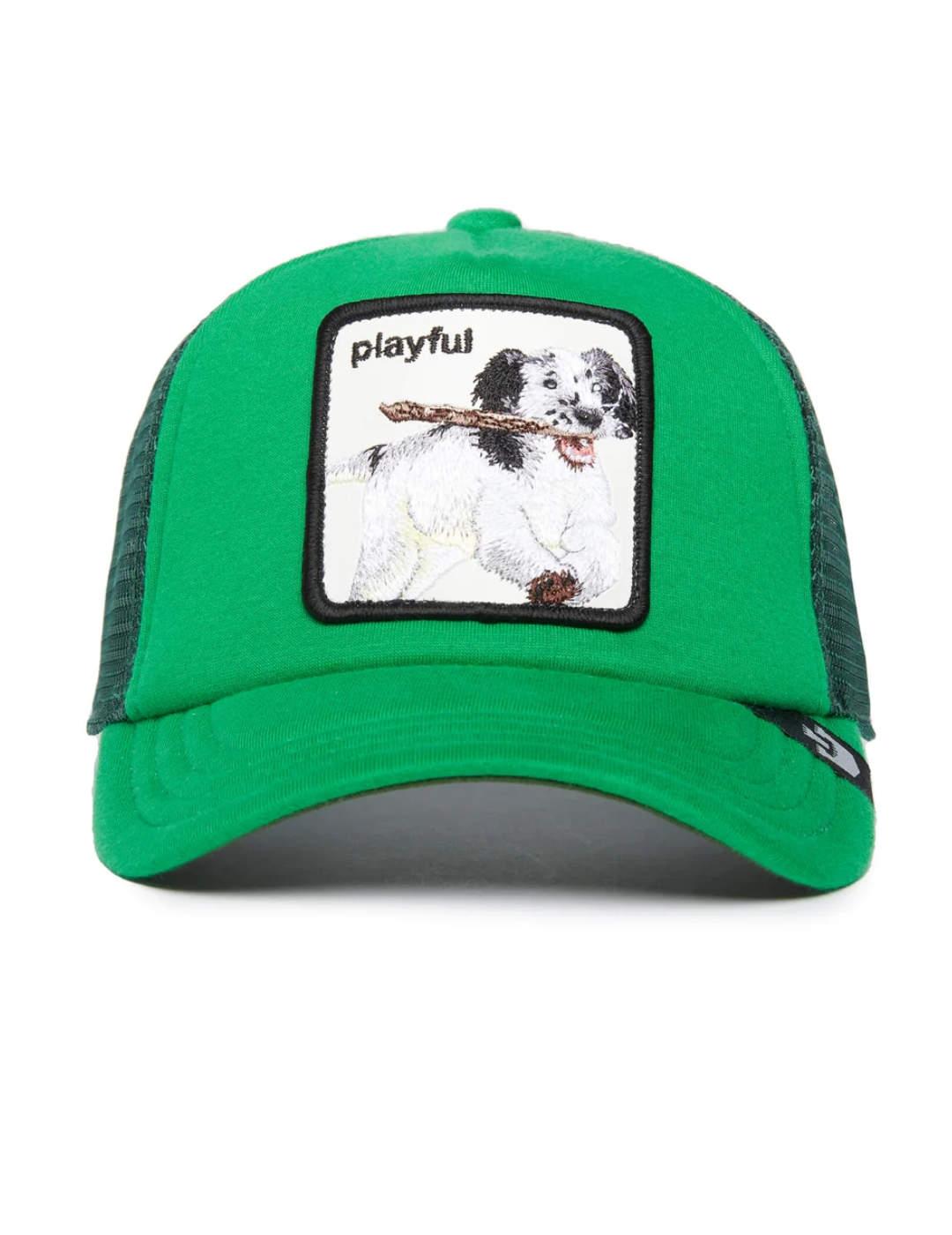 Gorra Goorin Bros Playful perro verde chillón para hombre