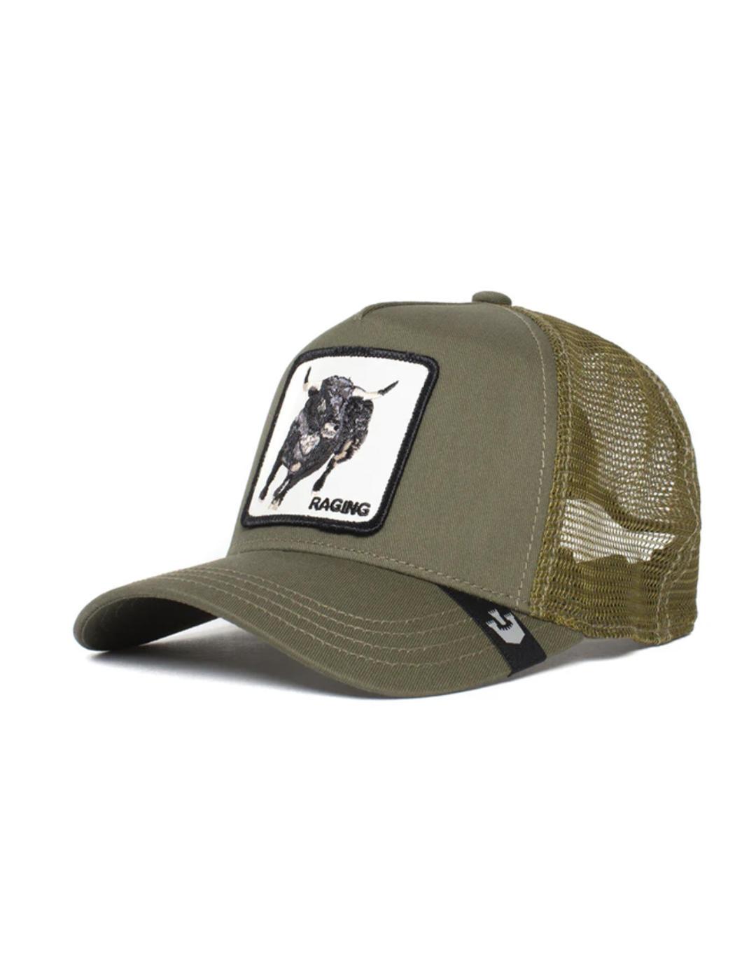 Gorra Goorin Bros Toro verde militar trucker unisex